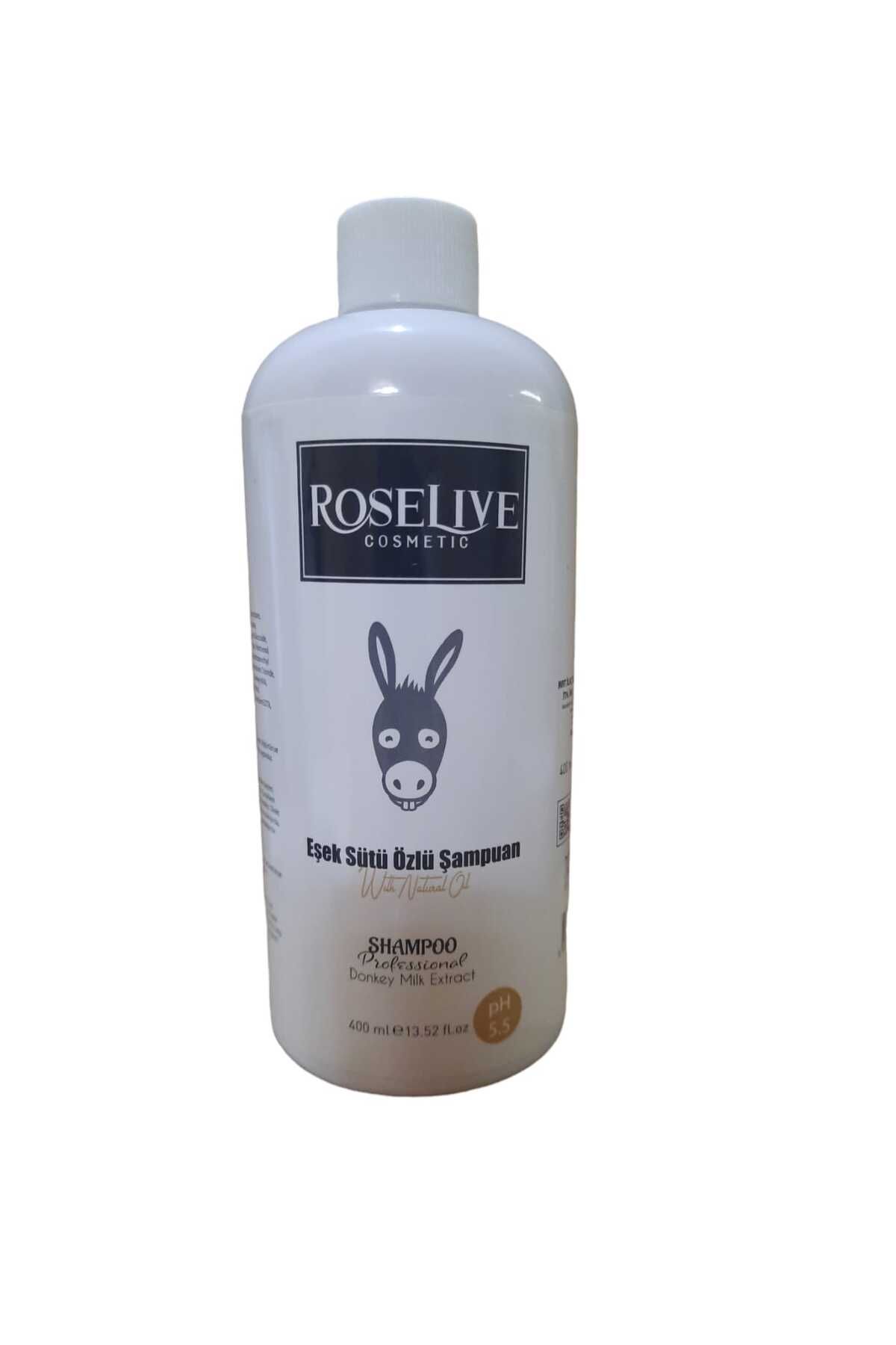 Roselive HMD Eşek Sütü Şampuan 400 ml(Besleyici-Onarıcı)