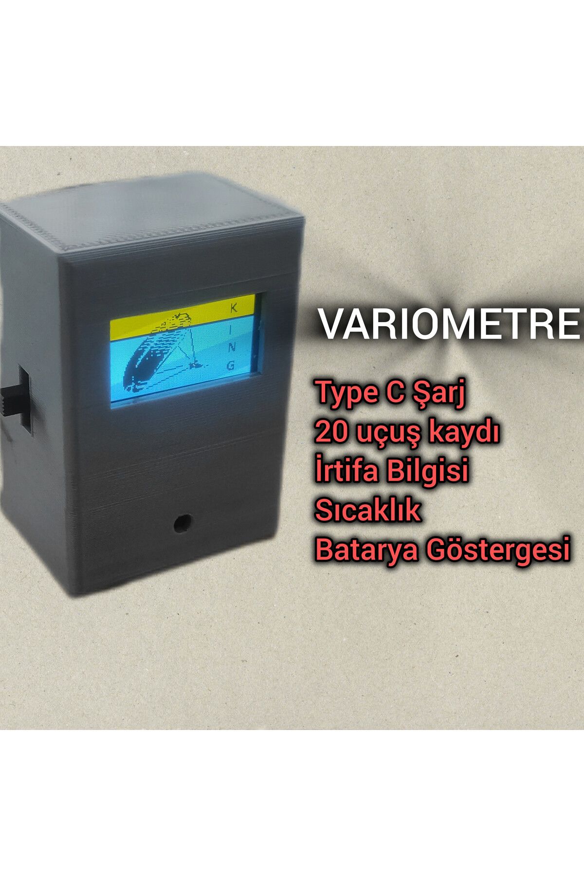 Vario Paraşütçüler için mini Variometre