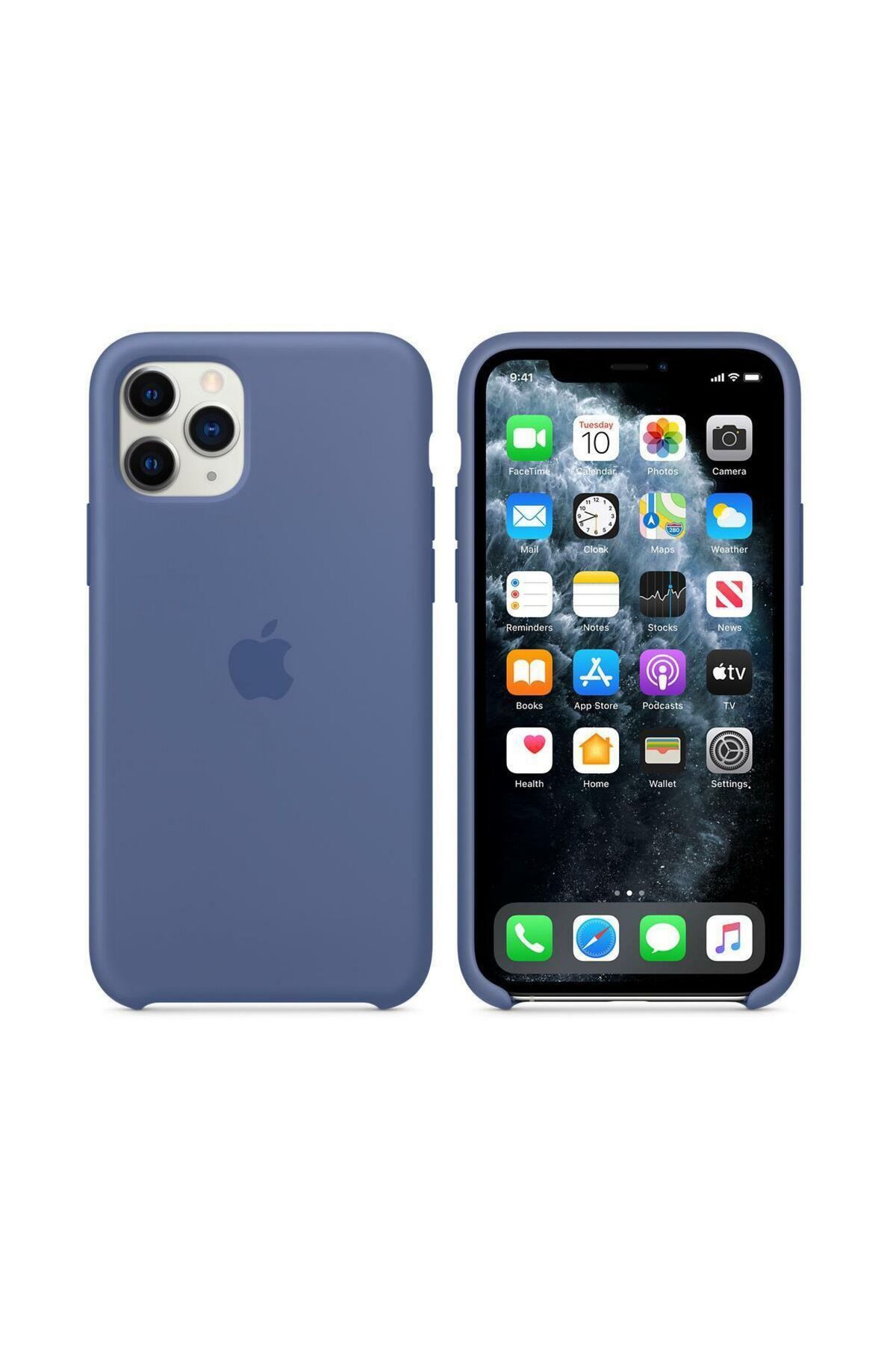 Apple iPhone 11 Pro Silikon Kılıf MY172ZM/A - Loş Mavi