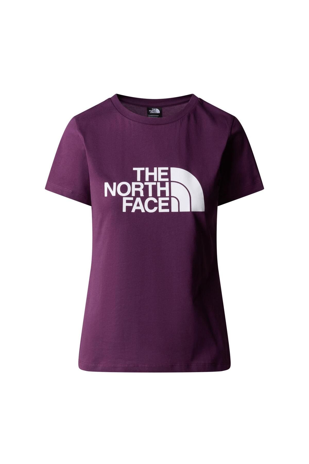 The North Face W S/S EASY TEE  T-Shirt NF0A87N6V6V1 Siyah-Mor-L