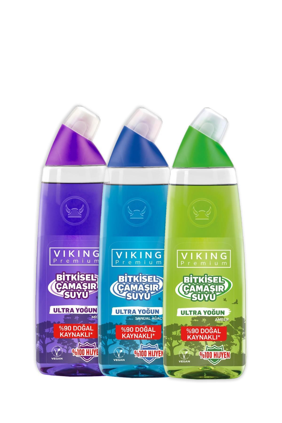 Viking Premium Çamaşır Suyu Sandal Ağacı - Misk - Amber 750 Ml 3 Adet