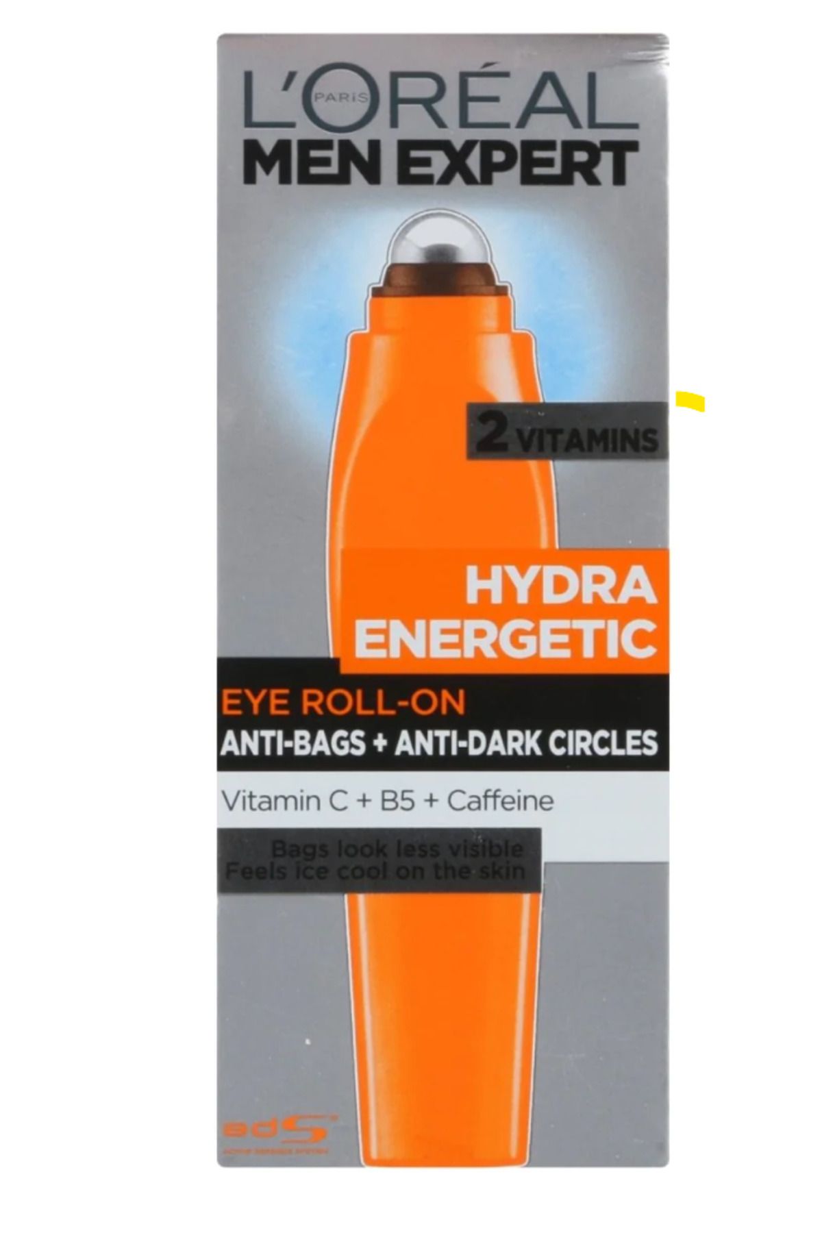 L'Oreal Paris Men Expert Hydra Energetic Yorgunluk Karşıtı Krem Göz Roll-On, C Vitamini ile, 10 ml