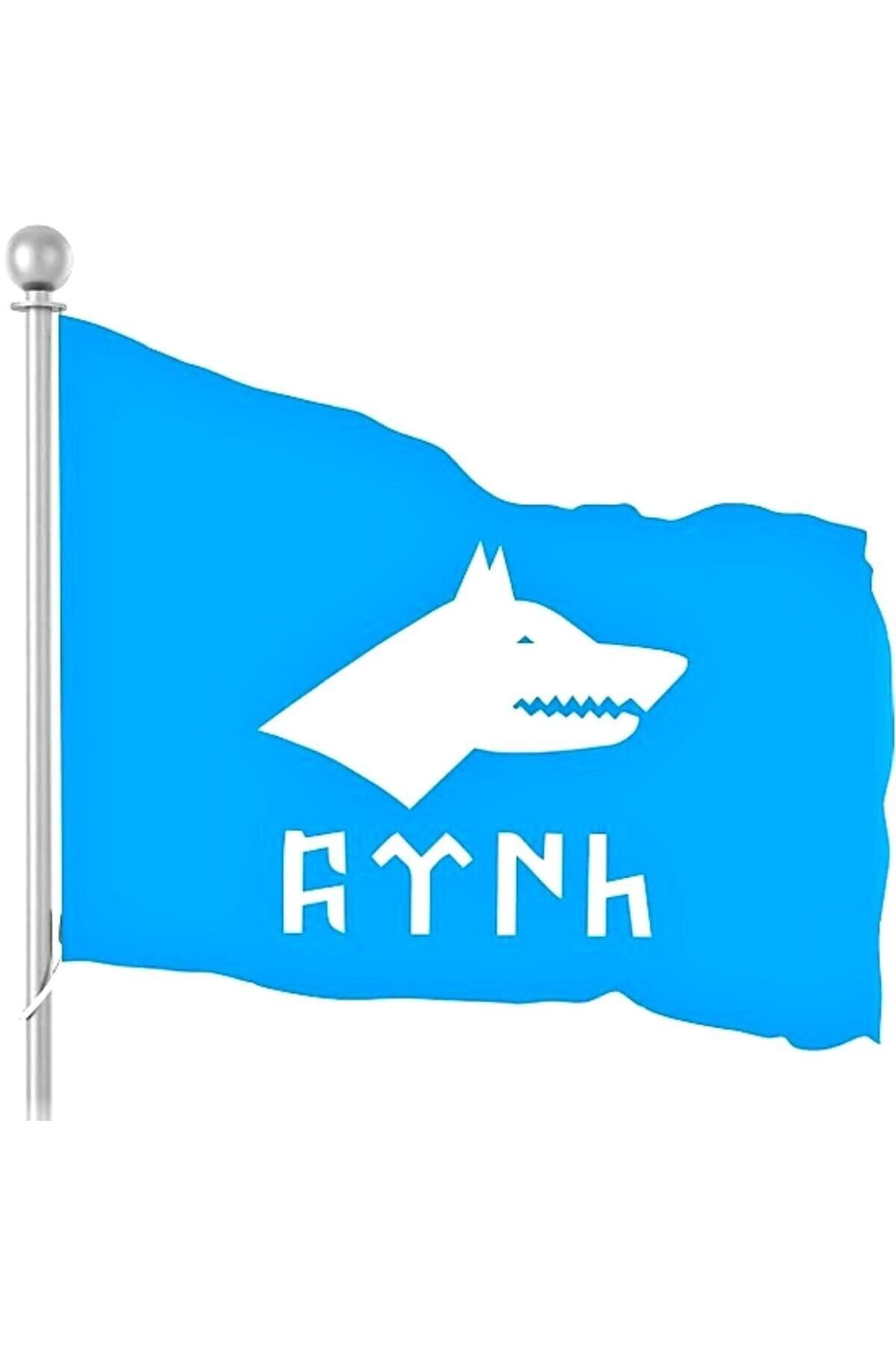 bayrakal  Göktürk Bayrağı, Mavi Göktürkçe, 50x75cm