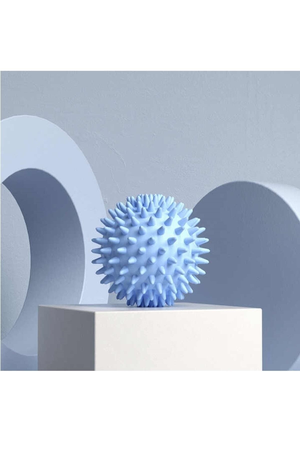 teknotrust Mavi Kas Gevşetici Masaj Topu - Dikenli Duyu Uyarıcı El Ayak Sırt Vücut Egzersiz Topu Massage Ball