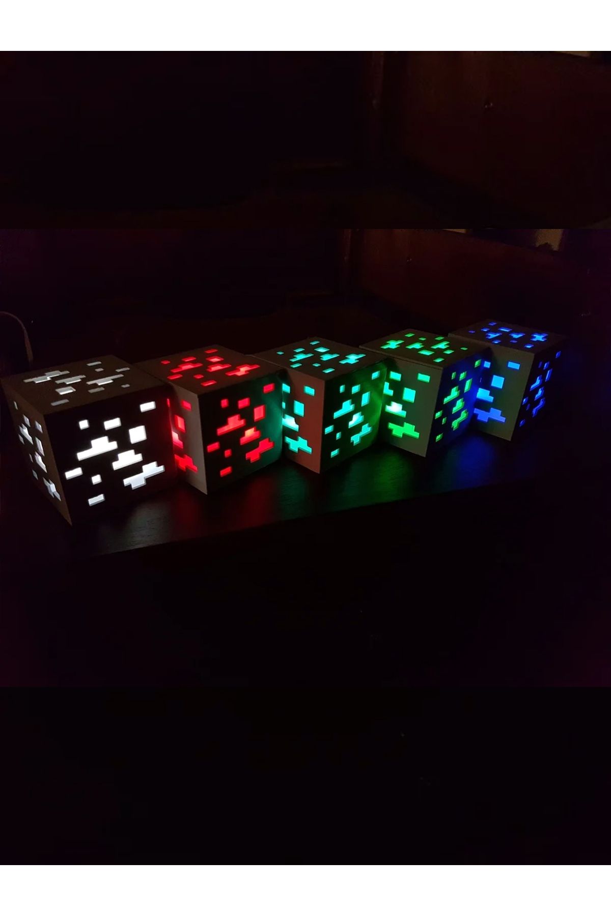 xbrada Minecraft Mozaik Işıkları gece lambası