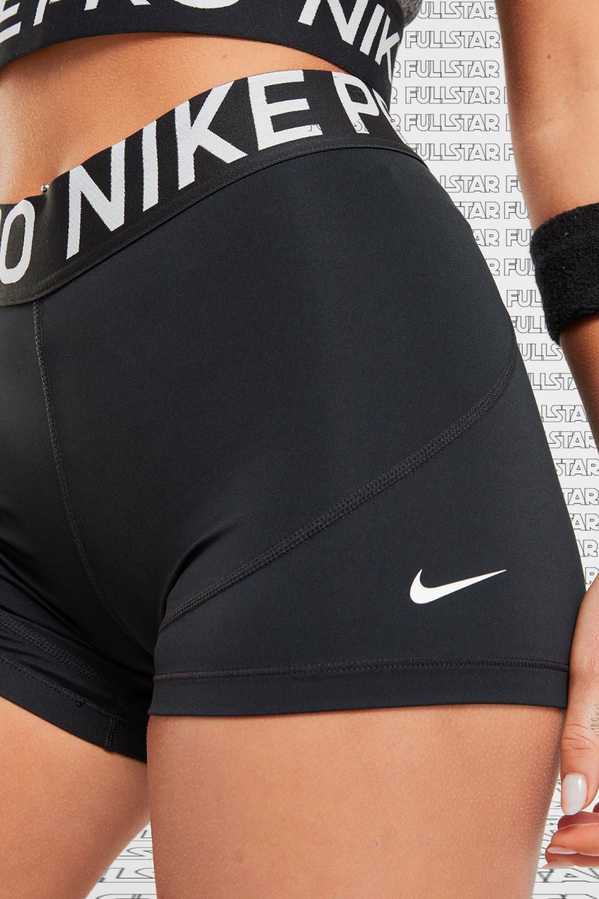 Nike Pro 3 inch 7.5cm Training Fit Shorts Black Kadın Tayt Şort Kısa Siyah