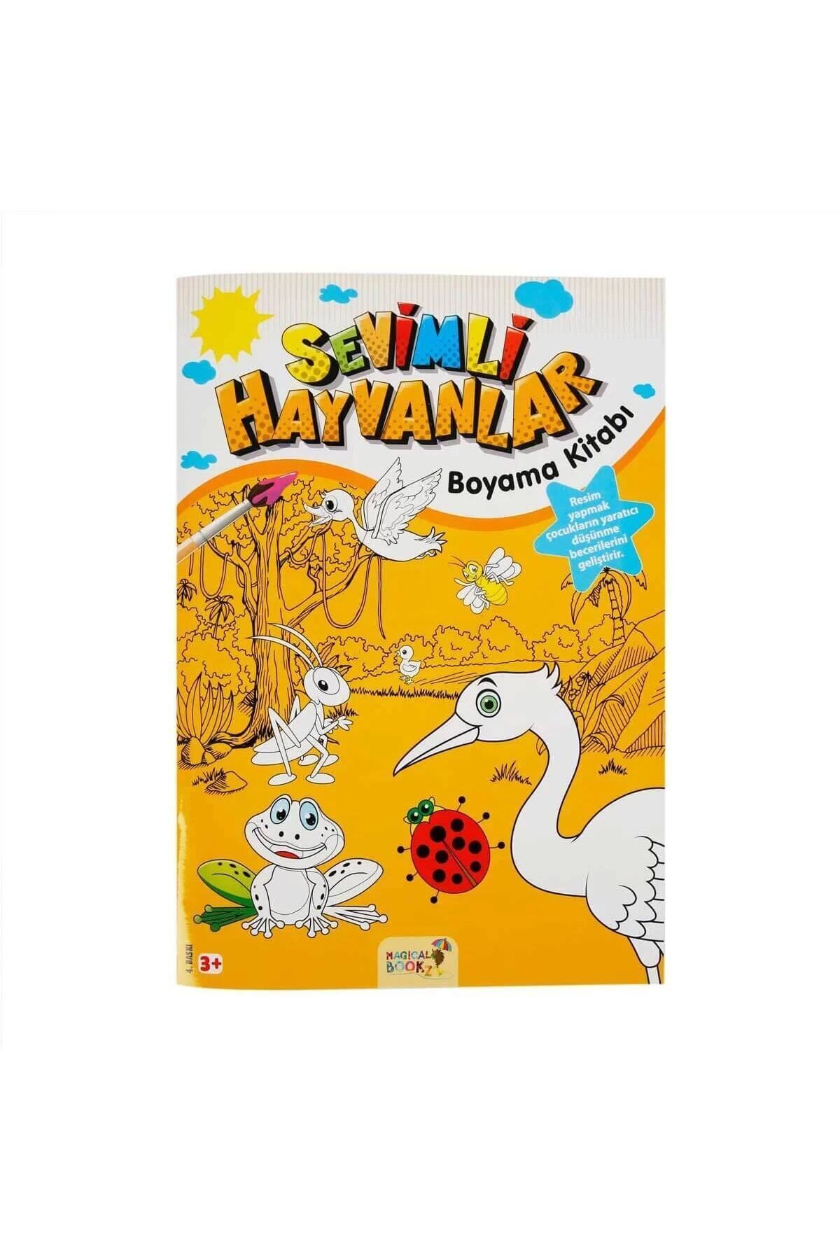 Dandini Çocuk Eğitici Ve Eğlenceli Sevimli Hayvanlar Boyama Kitabı