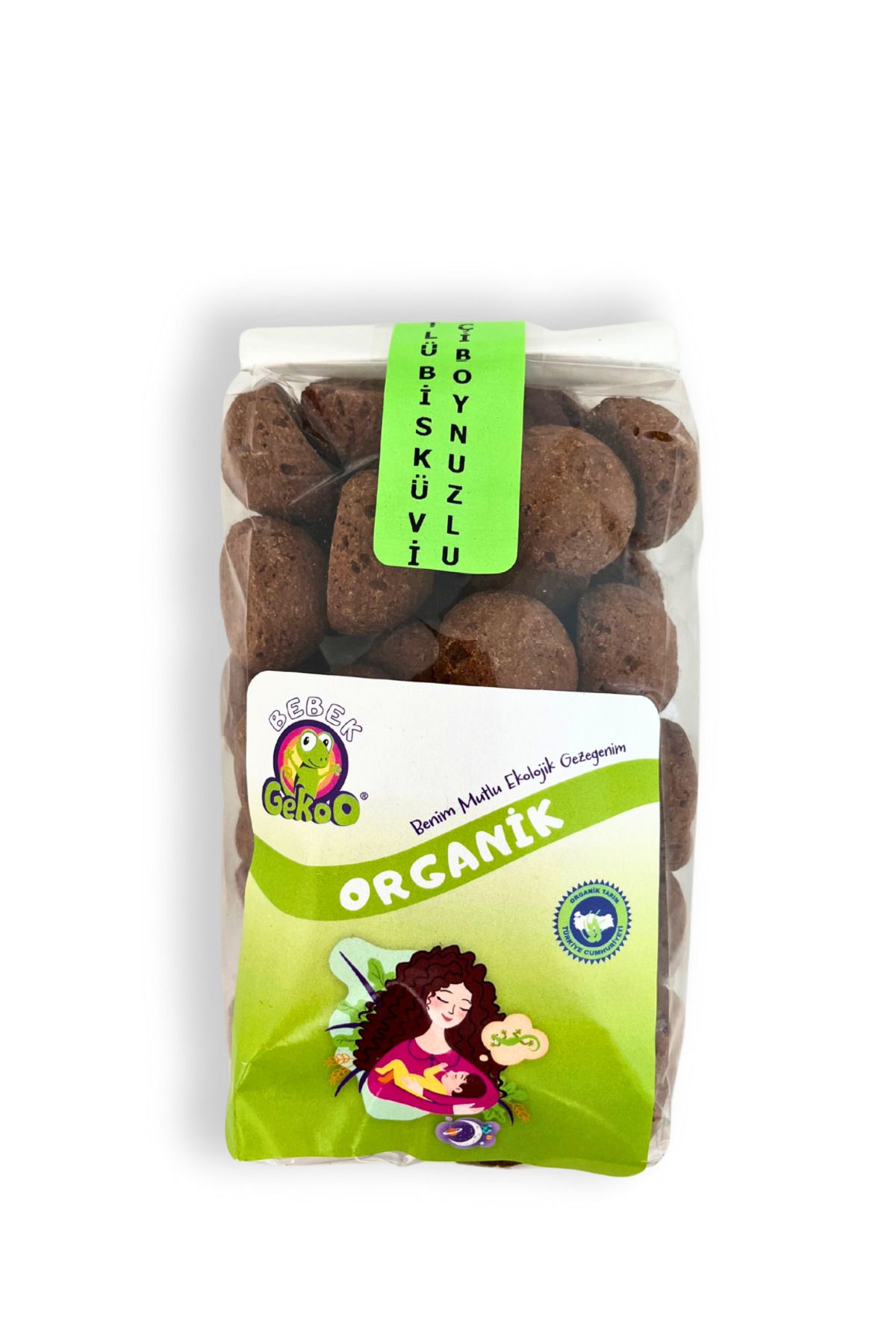 Gekoo Organik Çocuk Bisküvisi | Sütlü - Keçiboynuzlu - 300g