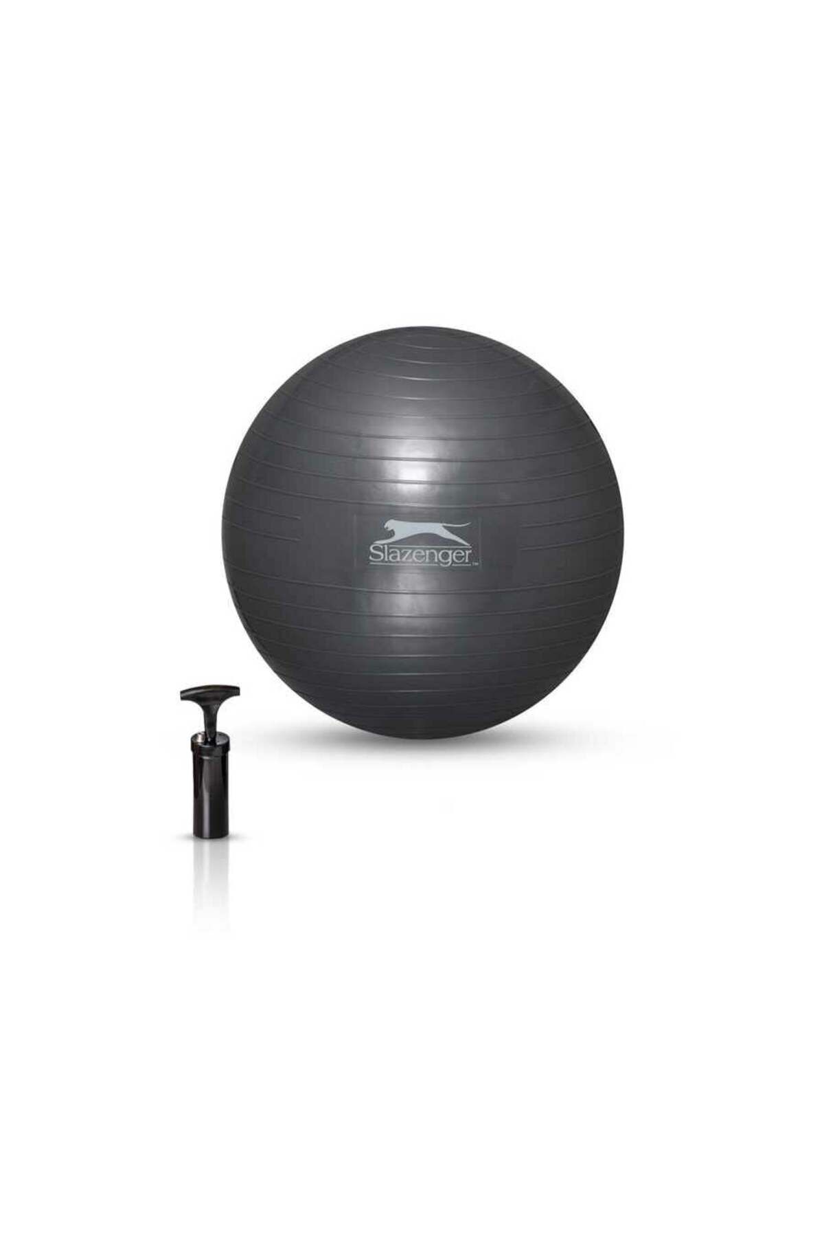 Slazenger Gymball 55cm Gri (POMPA DAHİL) Pilates Topu
