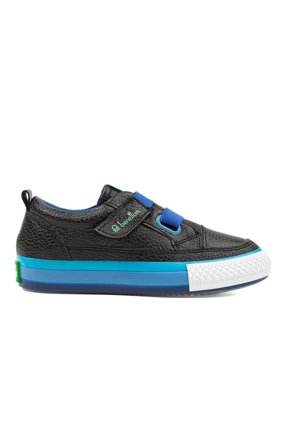 Benetton Cırtlı Günlük Siyah Mavi - Çocuk Spor Ayakkabı