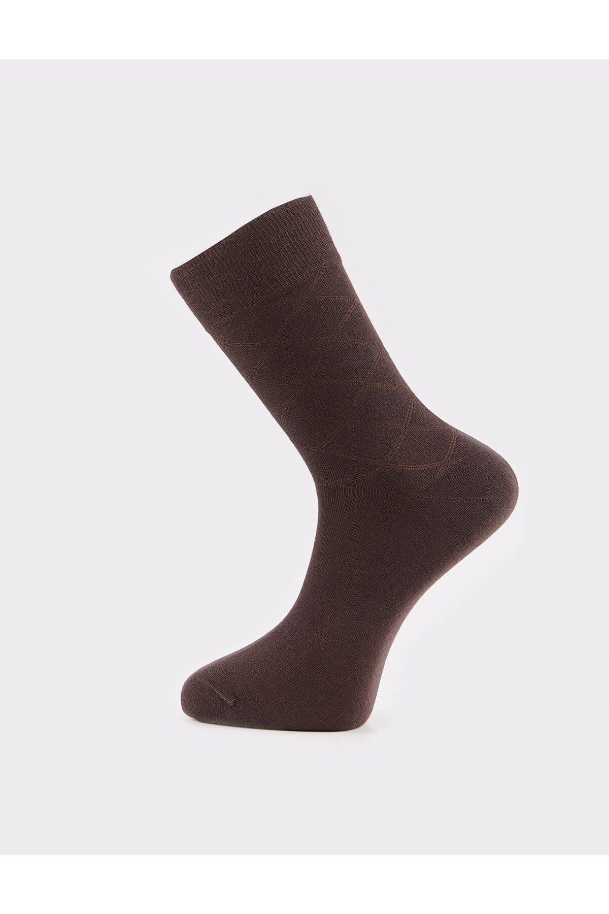 Cabani 2'li Erkek Kahverengi Çorap