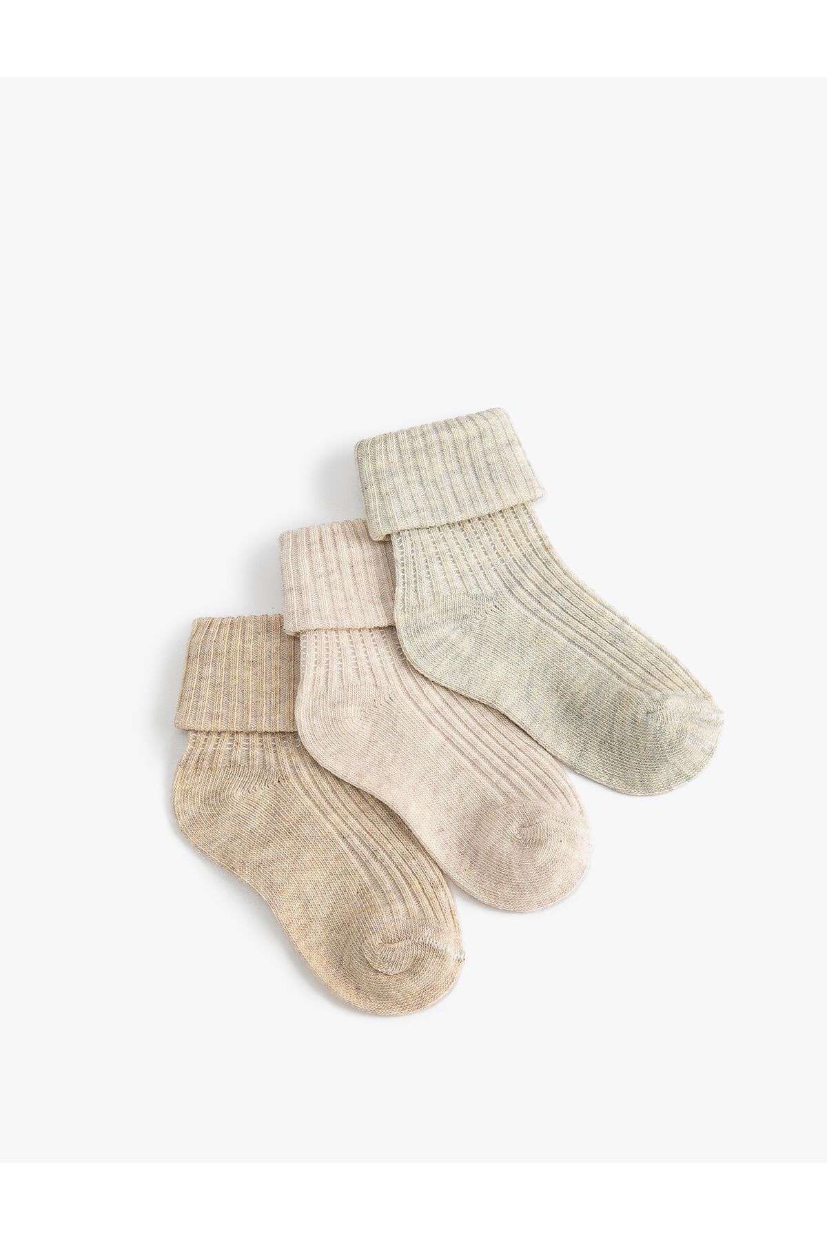 Koton 3'lü Renkli Çorap Seti Pamuklu