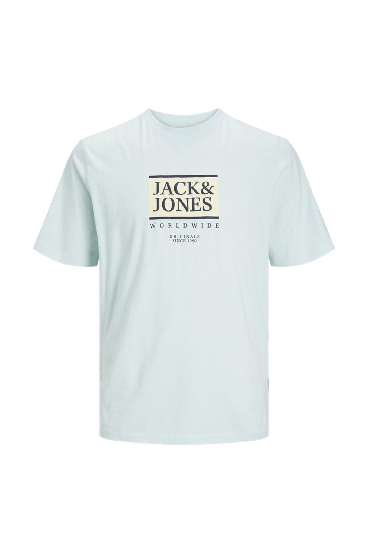 Jack & Jones JORLAFAYETTE BOX TEE SS C Mavi Erkek Kısa Kol T-Shirt