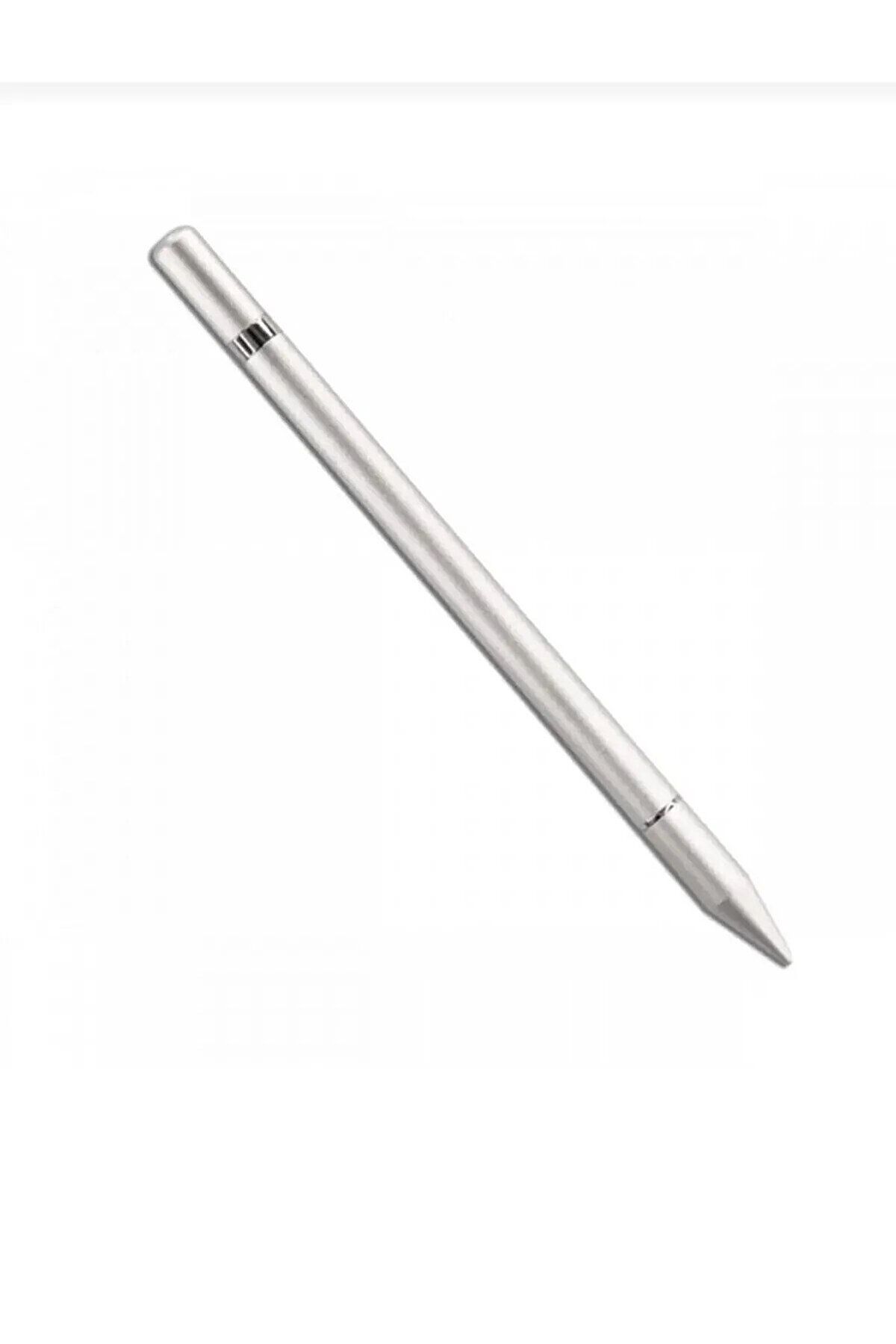 İncisoft İpad-İphone-Samsung-Huawei-Honor Uyumlu Tablet Dokunmatik Çizim Yazı Kalemi Pencil 2 in 1 Disk Uçlu