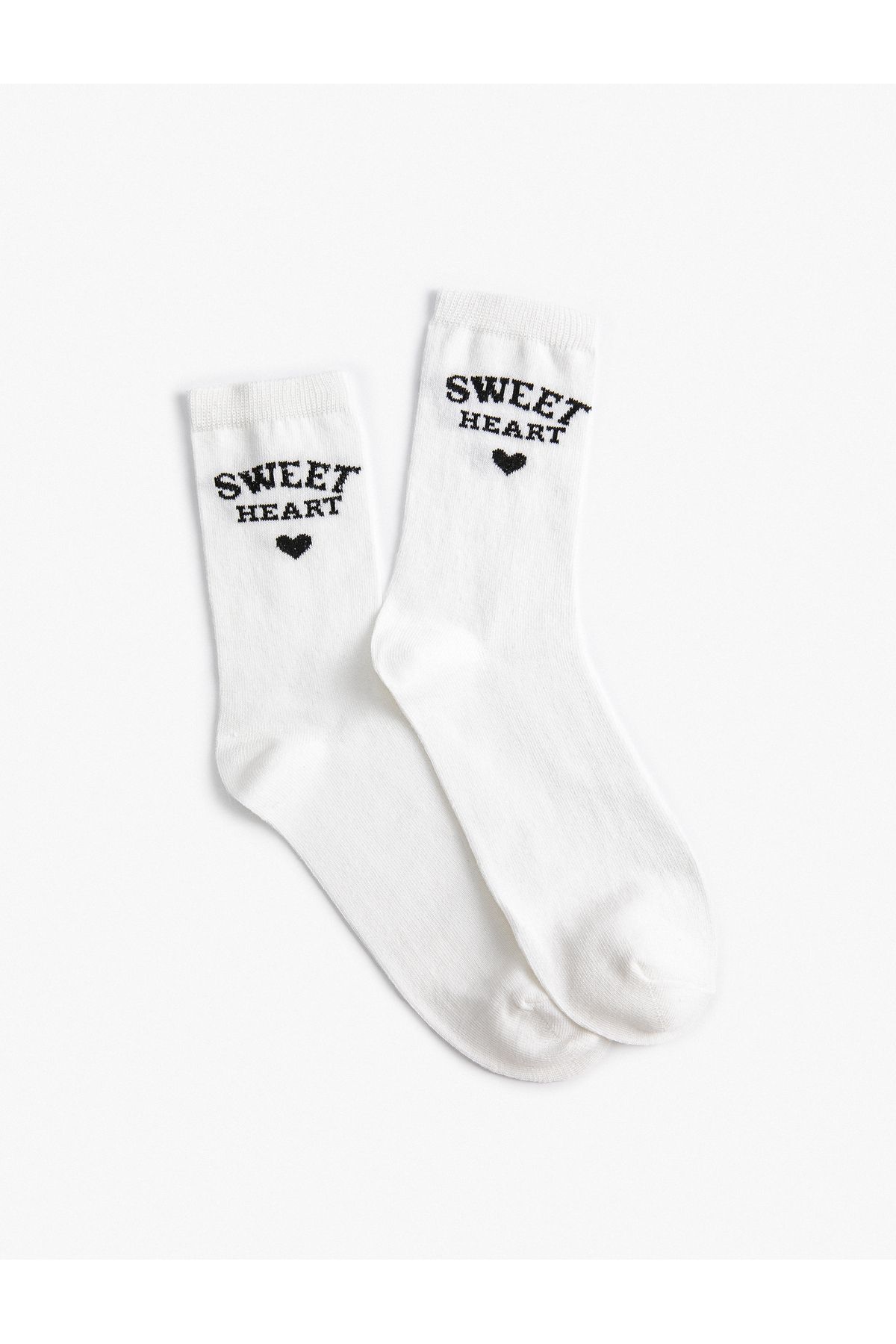 Koton Slogan Desenli Soket Çorap