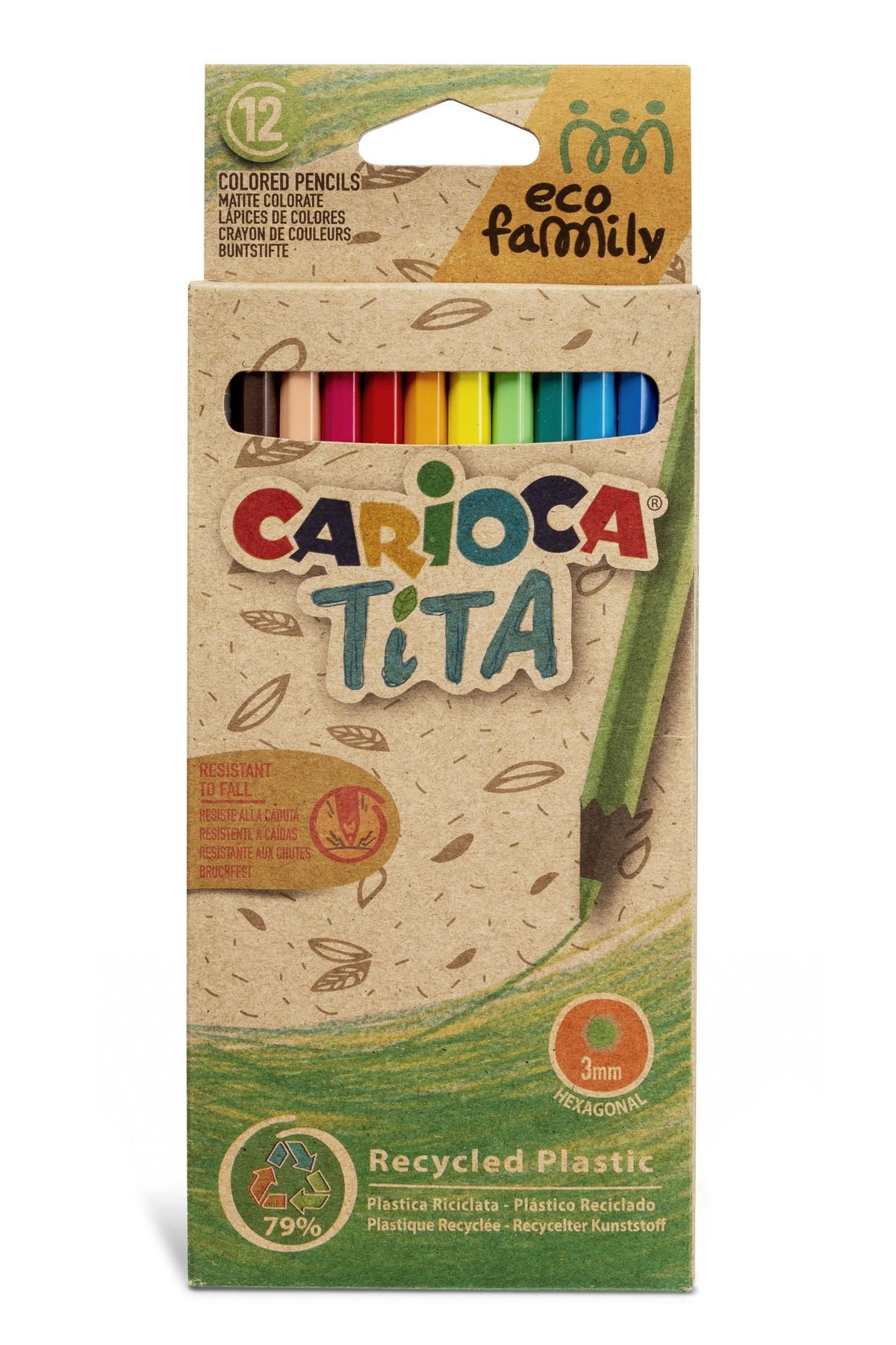 Carioca Eco Famıly Tita Kuru Boya Kalemi 12li