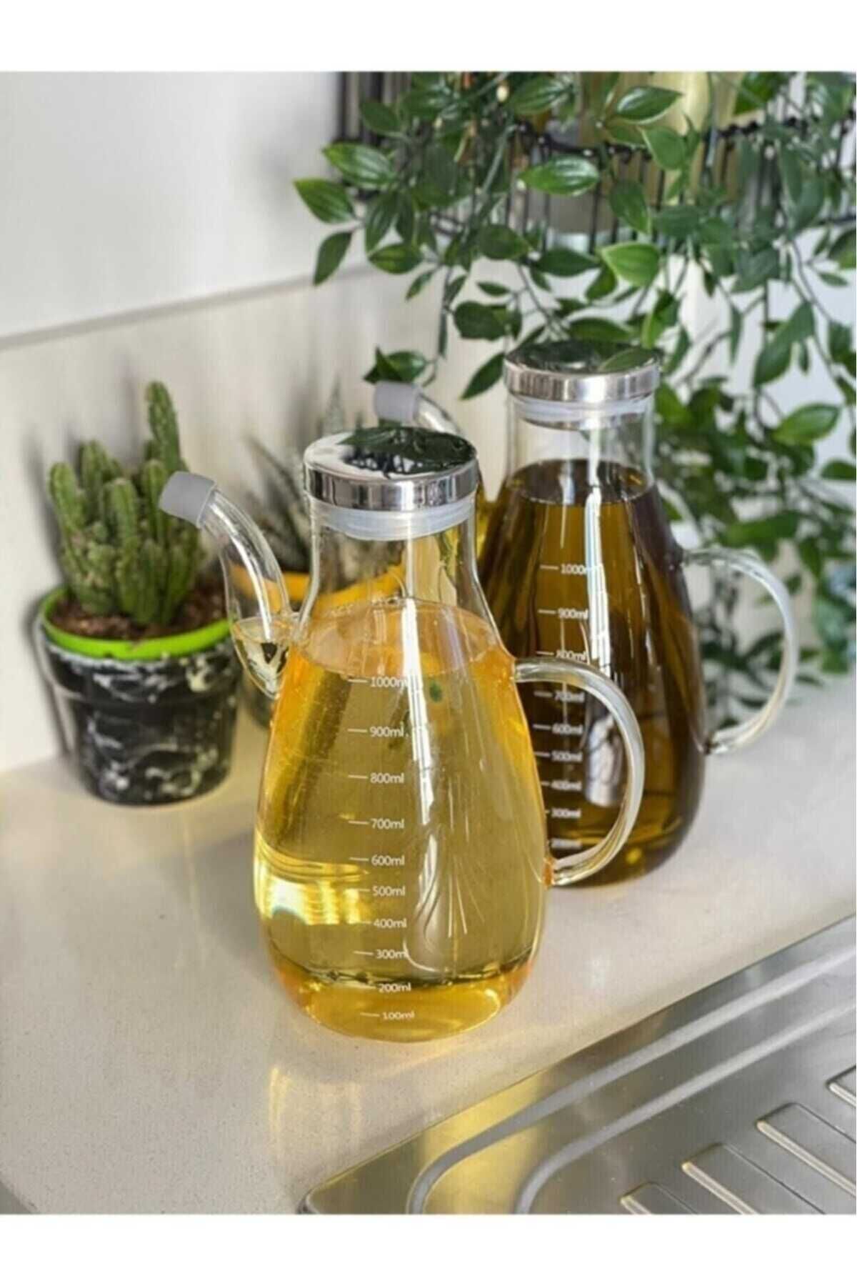 teknotrust Cam Arow 2'li Maya Cam Borosilikat Yağlık Sirkelik 1000ml 2 Parça Beyaz 1 - 2 L