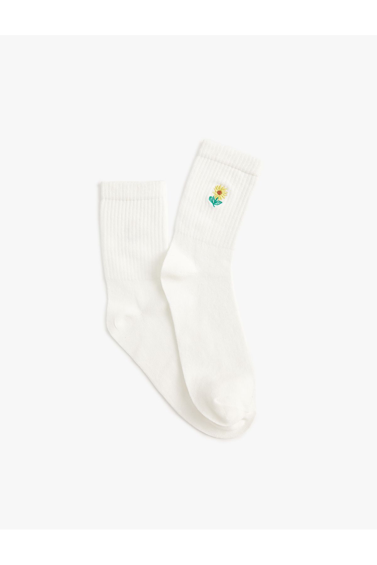 Koton Çiçek İşlemeli Soket Çorap