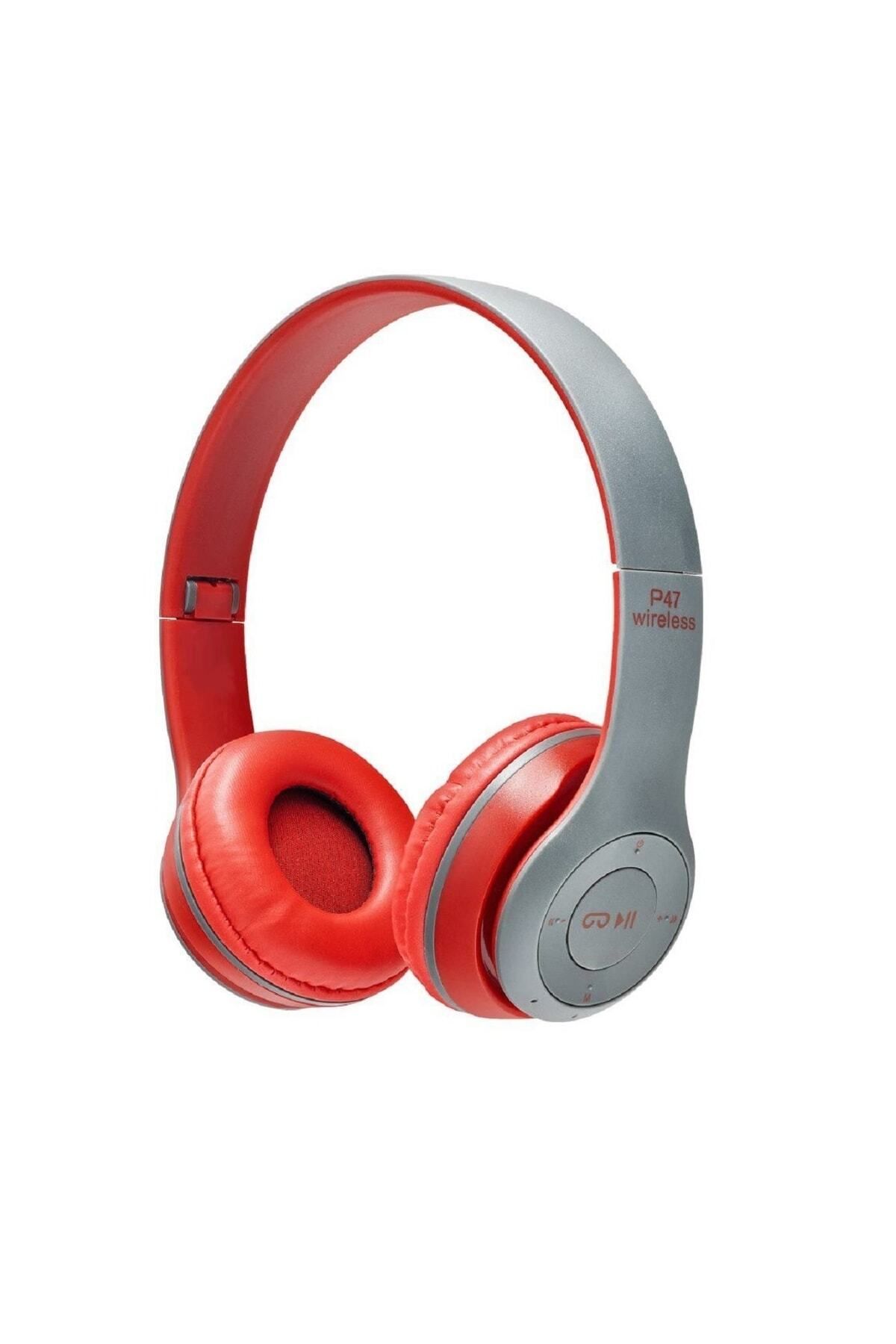 Polygold P47pol Bluetooth Kulaklık Mp3 Fm Solo 2 Beats Model Kulaküstü - Kırmızı