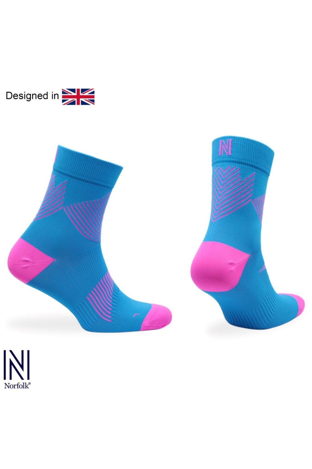 Norfolk Valencia Qtr Meryl Skinlife Compression Profesyonel Koşu Çorapları