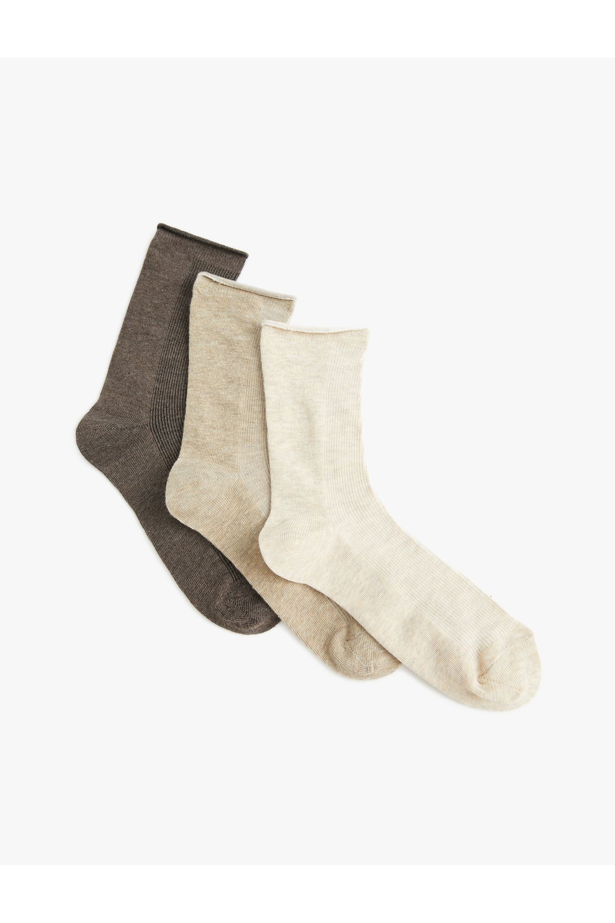 Koton Basic 3'lü Soket Çorap Seti Çok Renkli