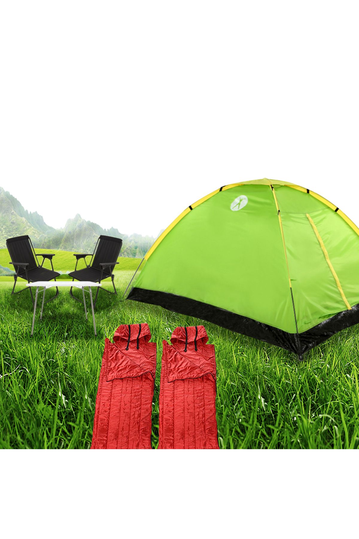 kaya camping outdoor Temel Kamp Seti, Çadır Seti, Sandalye Seti