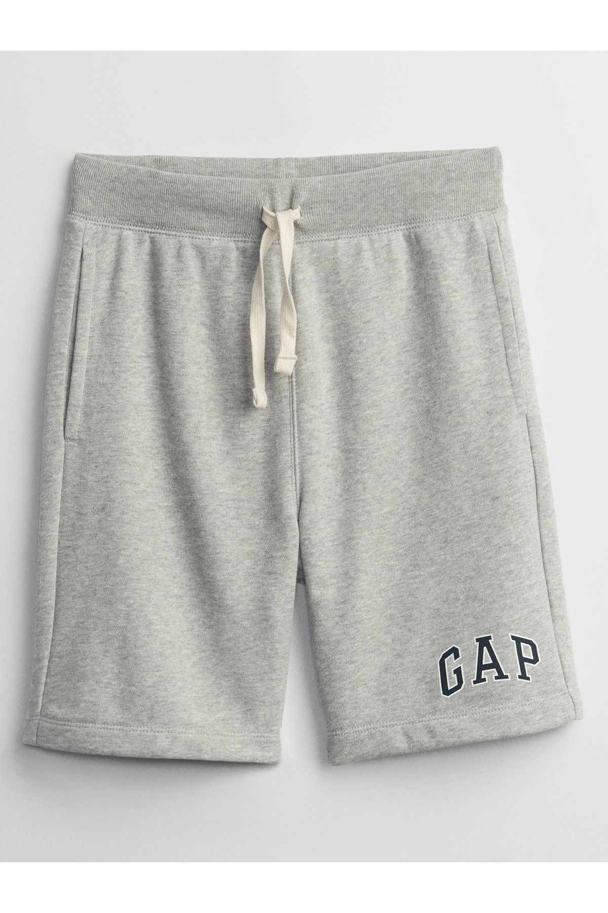 GAP Erkek Çocuk Gri Gap Logo Pull-on Şort