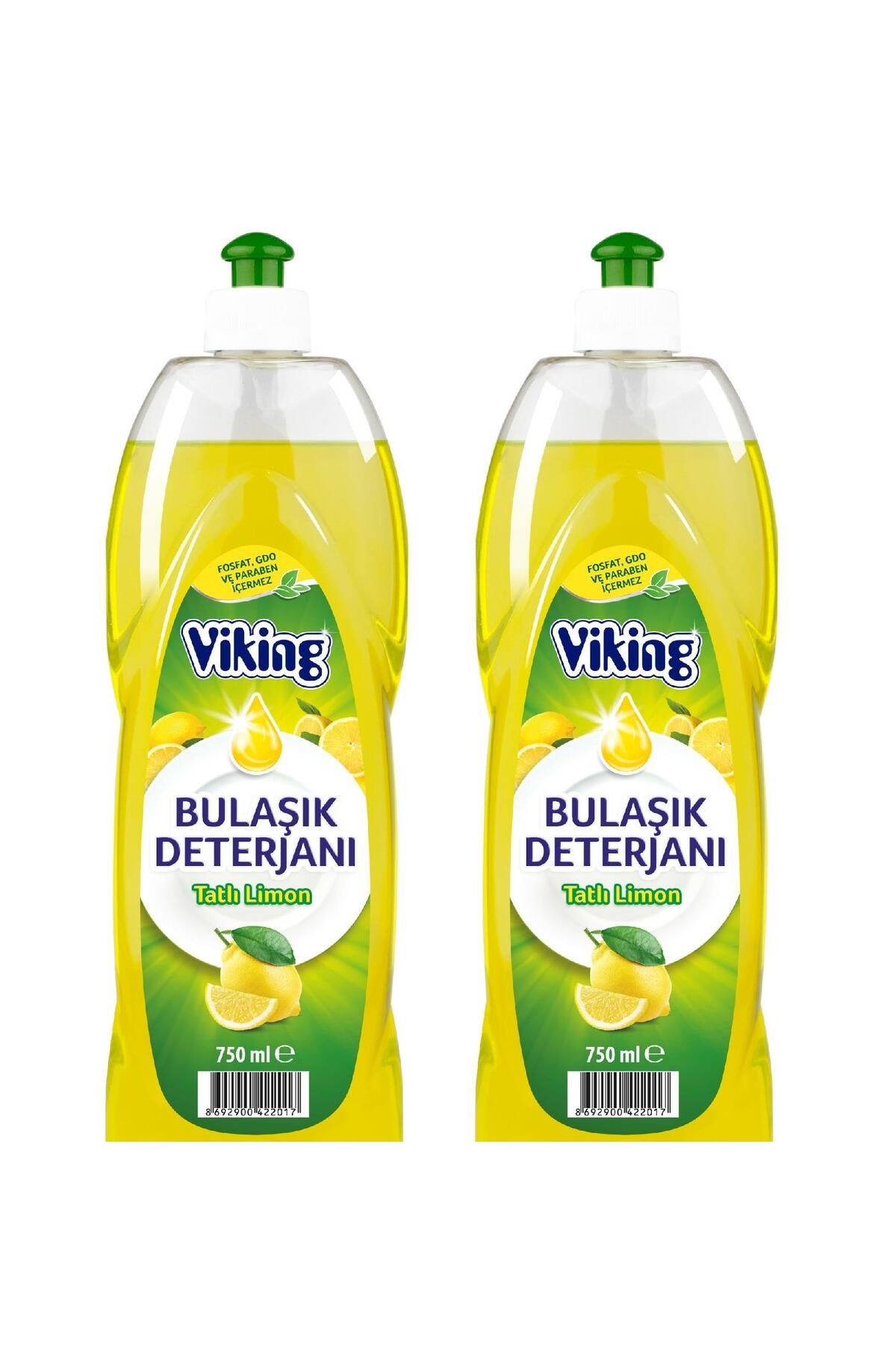 Viking Sıvı Bulaşık Deterjanı Limon Kokulu 750 ml 2 Adet