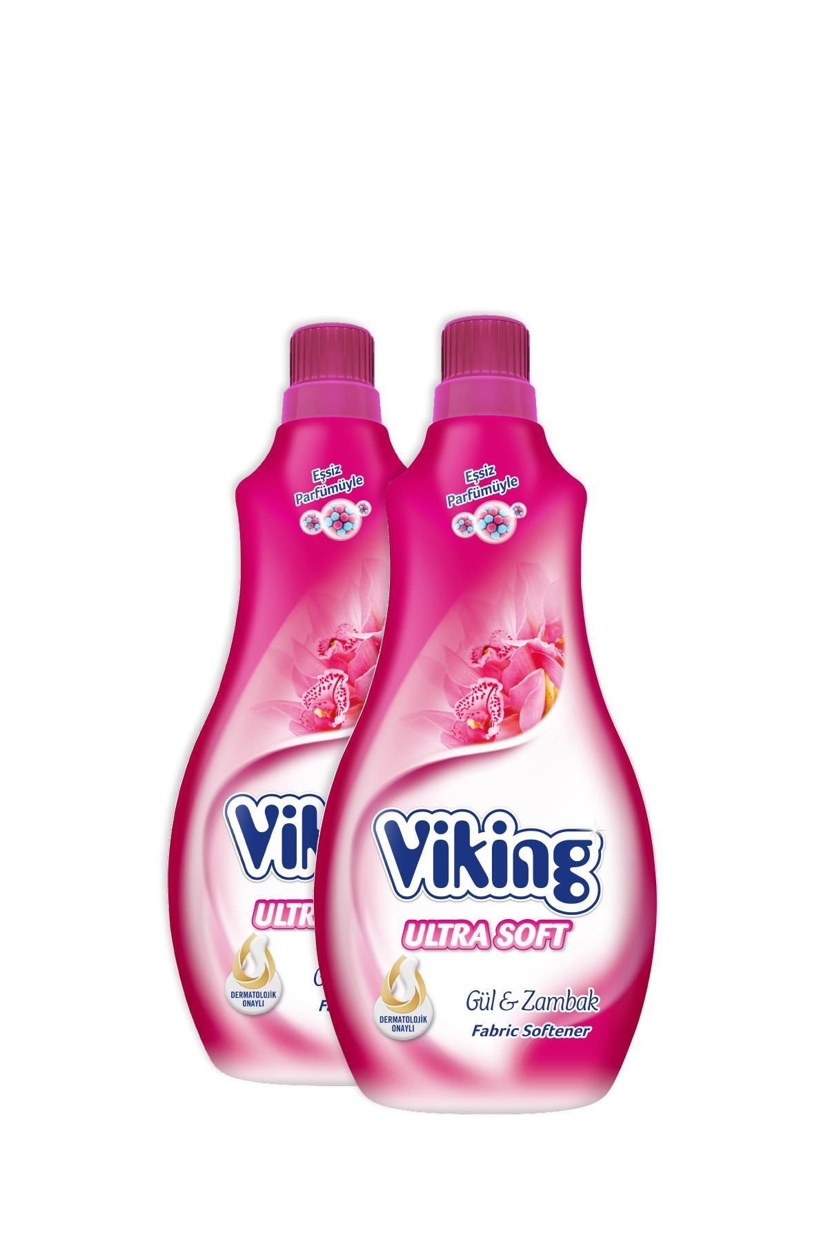 Viking Yumuşatıcı Soft Gül&Zambak 1400 ml 2 Adet