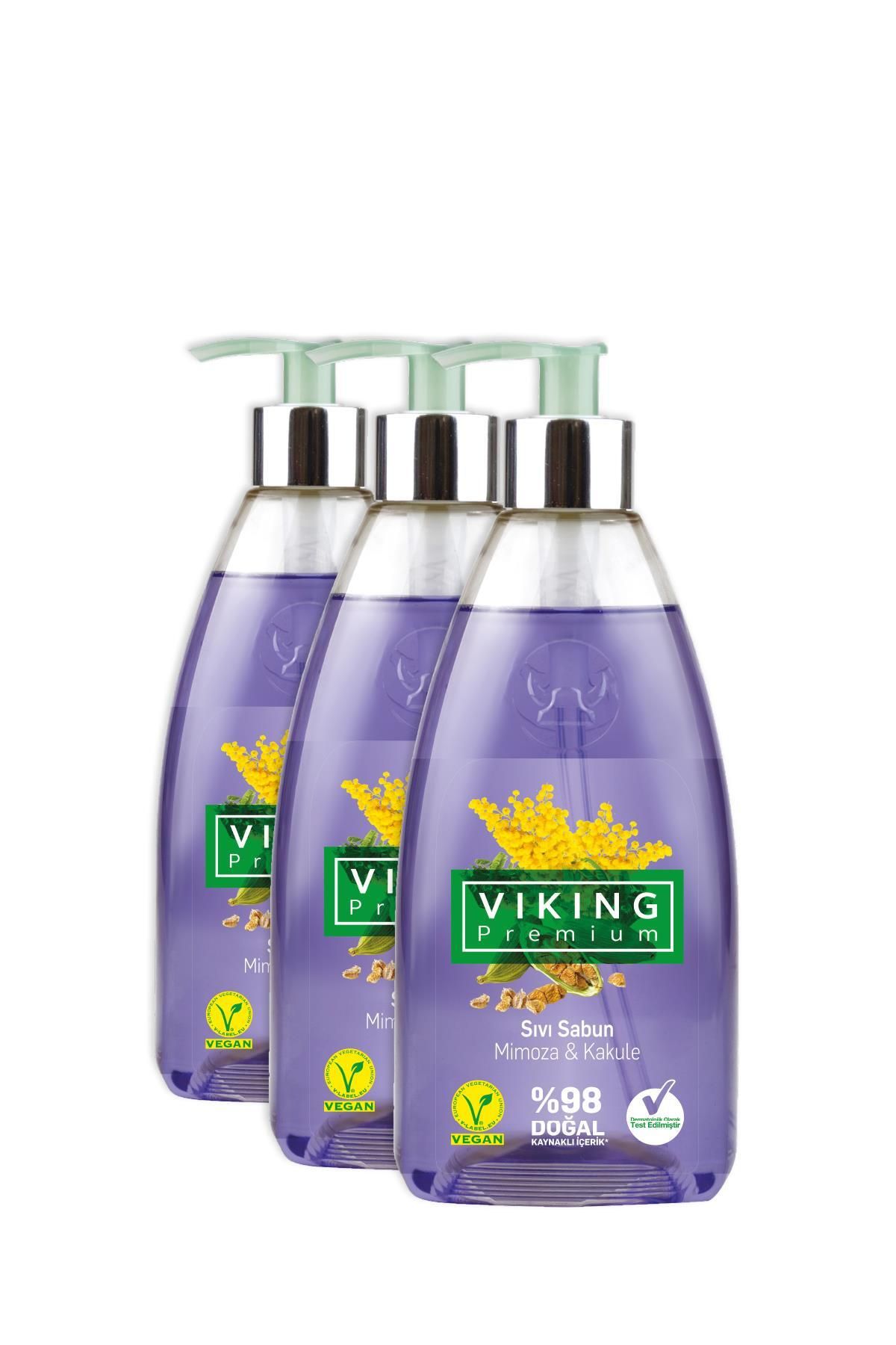 Viking Premium Sıvı Sabun Mimoza&Kakule 500 ml 3 Adet