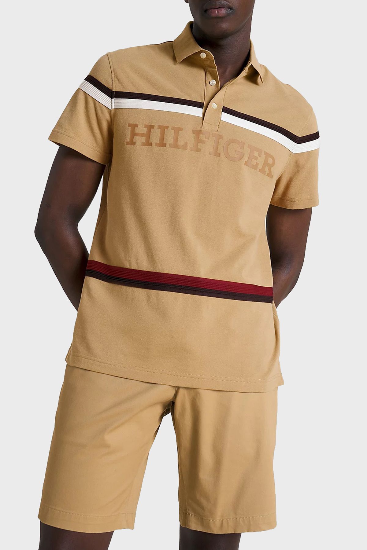 Tommy Hilfiger % 100 Pamuk Regular Fit Düğmeli Polo Yaka T Shirt Erkek POLO YAKA T SHİRT MW0MW31555