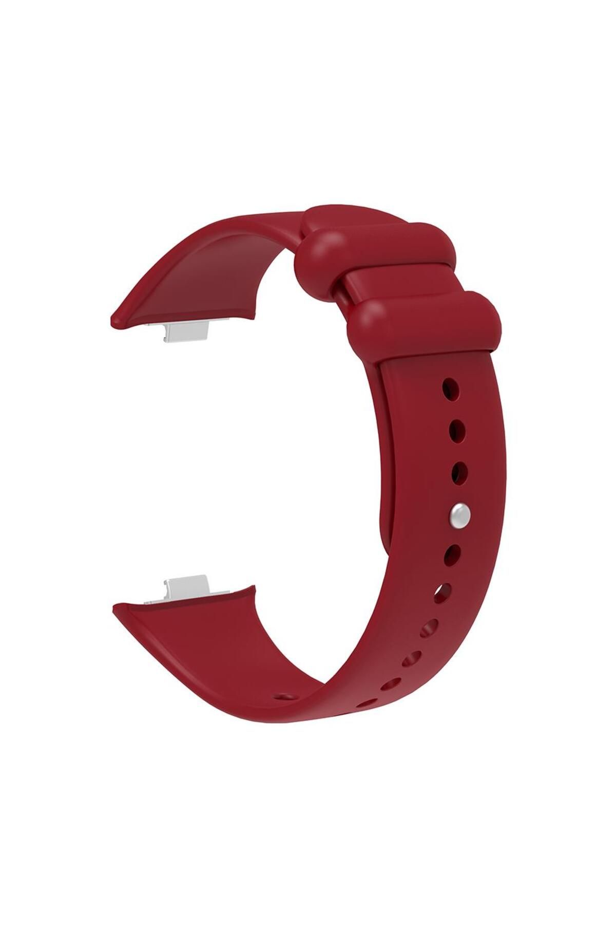 AktarMobile Xiaomi Redmi Watch 4 Silikon Kordon Tam Uyumlu Pim Tasarımı Spor Kayış Özel Üretim Premium Soft Jel