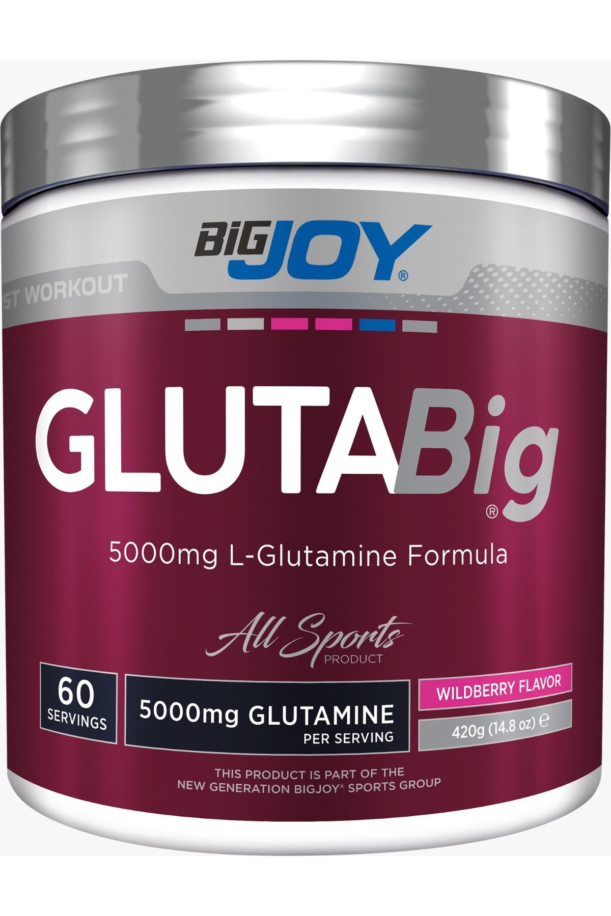 Bigjoy Sports Glutabig Powder L-glutamin Orman Meyveli 420g Glutamine Amino Asit