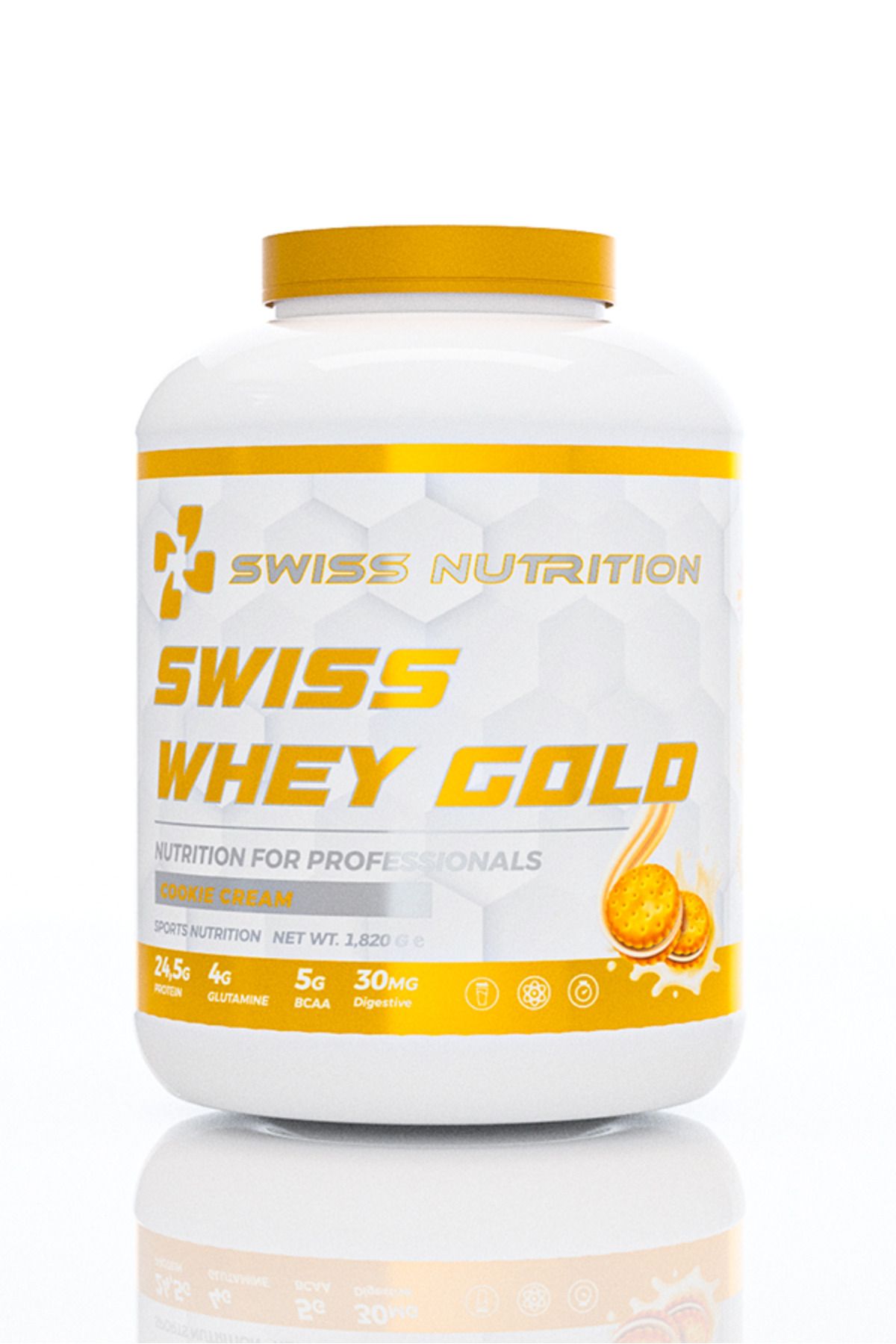 Swiss Nutrition Swıss Whey Gold | Kremalı Kurabiye | 1820g | Whey Protein Sporcu Gıdası