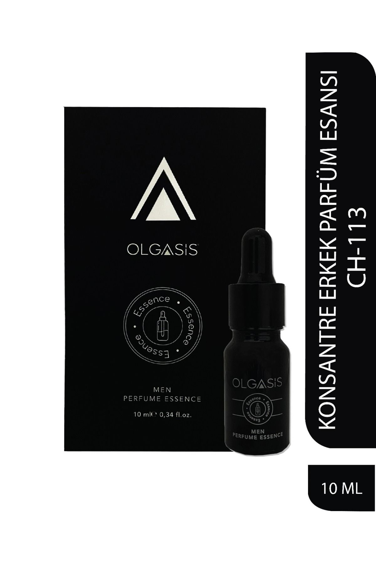 Olgasis Ch-113 Büyüleyici Koku Yoğun Erkek Parfüm Esansı 10ml Saf Konsantre Parfüm Esansı Alkolsüz