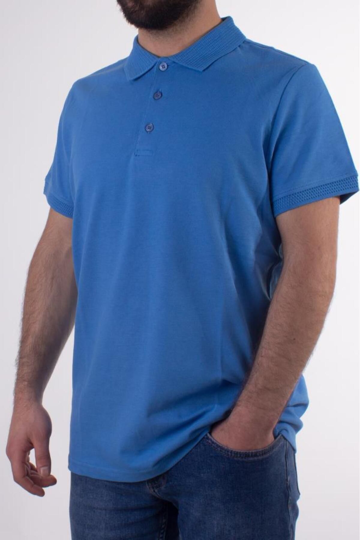 Twister Jeans 1821 Mavi Polo Yaka Erkek T-shirt