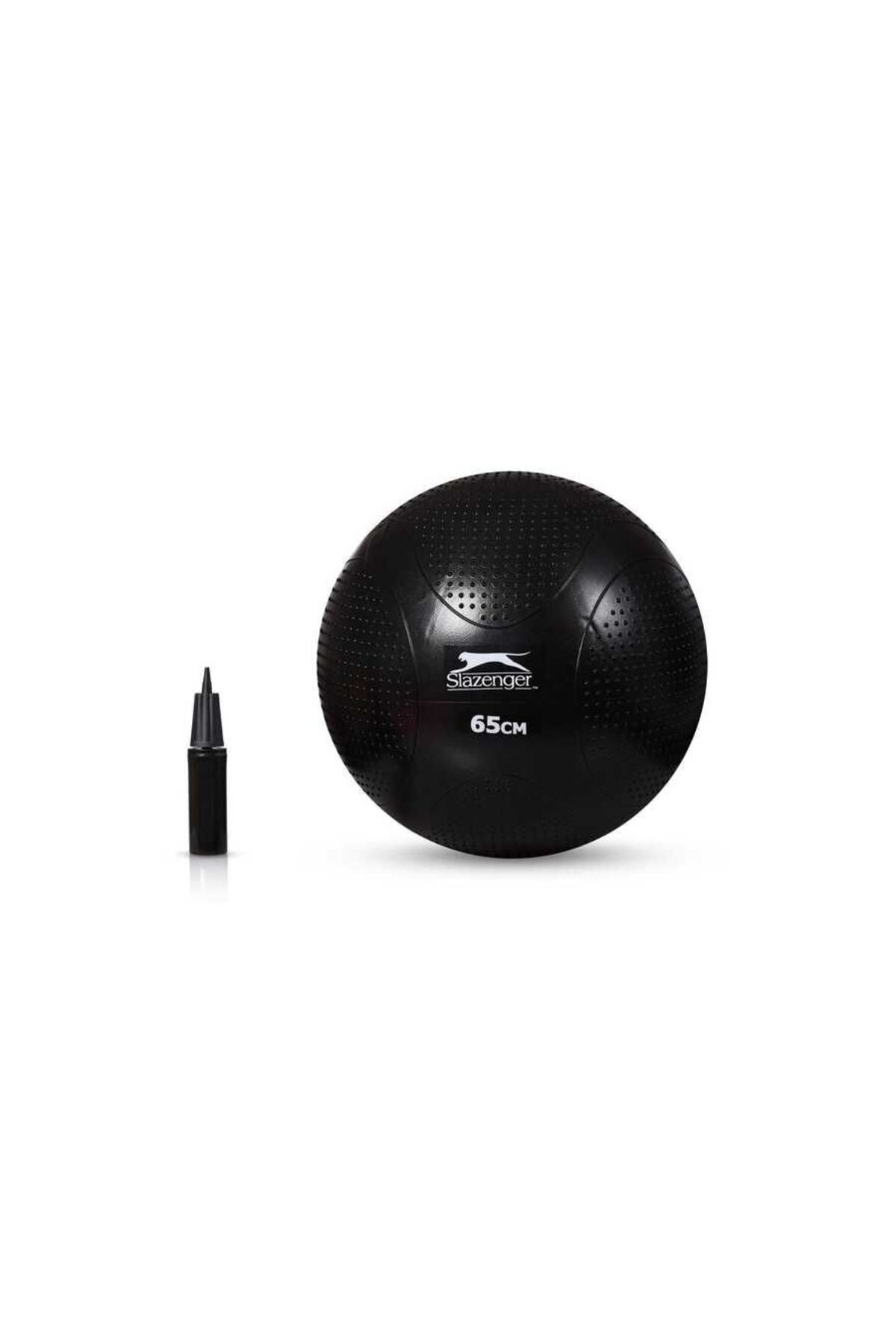 Slazenger 65cm Anti-burst Gymball Siyah (POMPA DAHİL) Pilates Topu