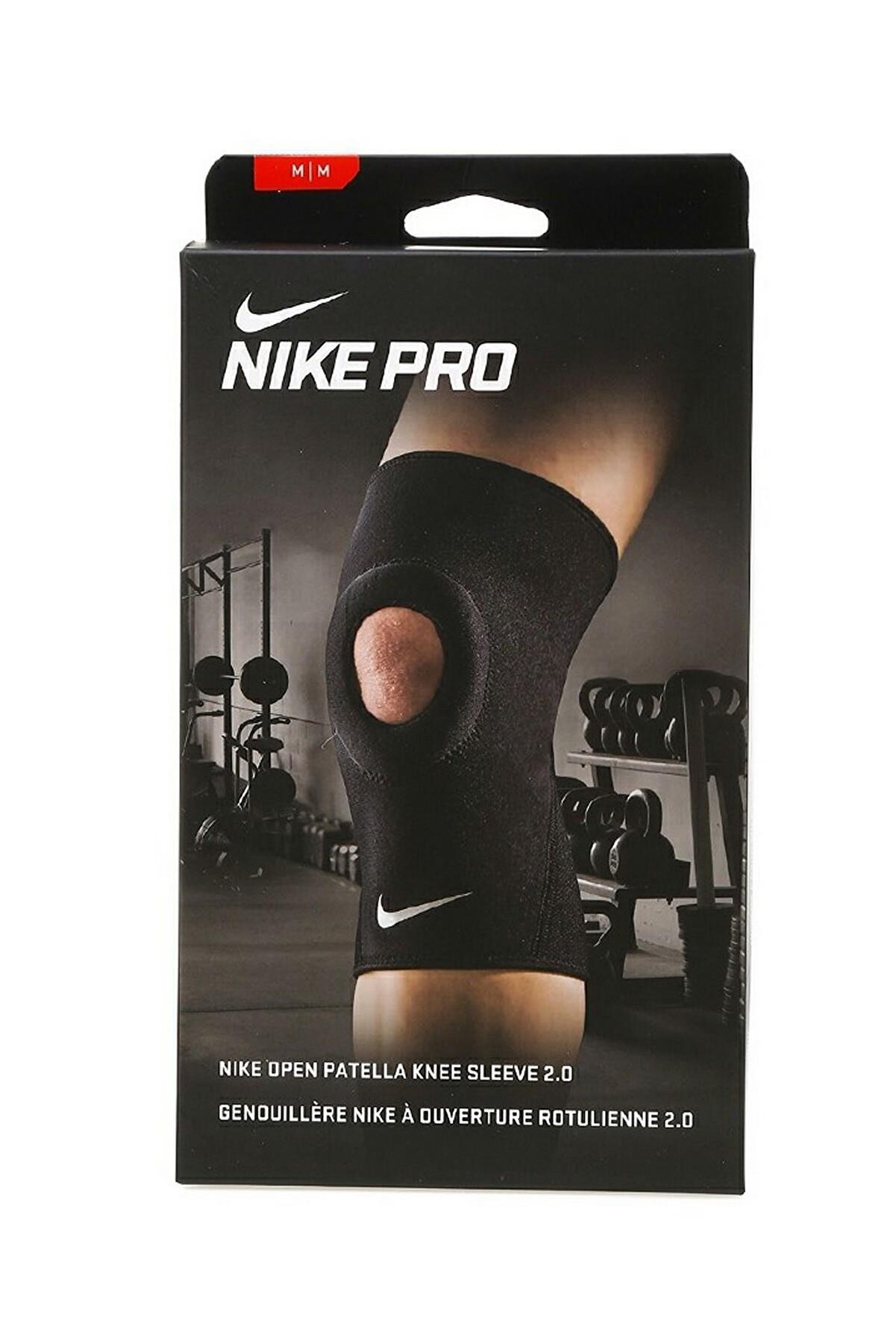 Nike Unisex Sporcu Aksesuarları - Pro Combat Ortası Açık Dizlik Siyah - NMS38-010
