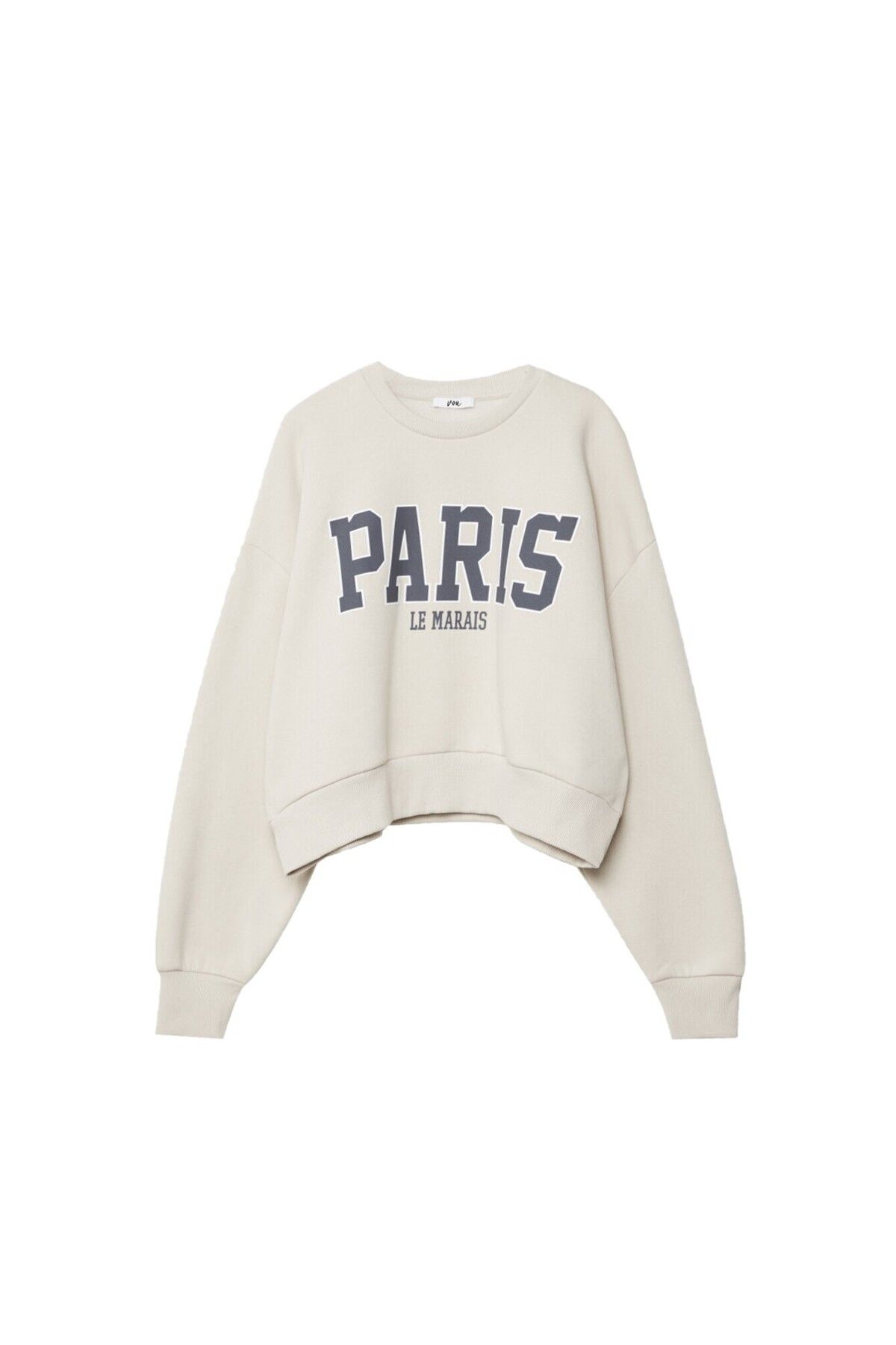 VOU Paris Baskılı Oversize Kadın Sweatshirt