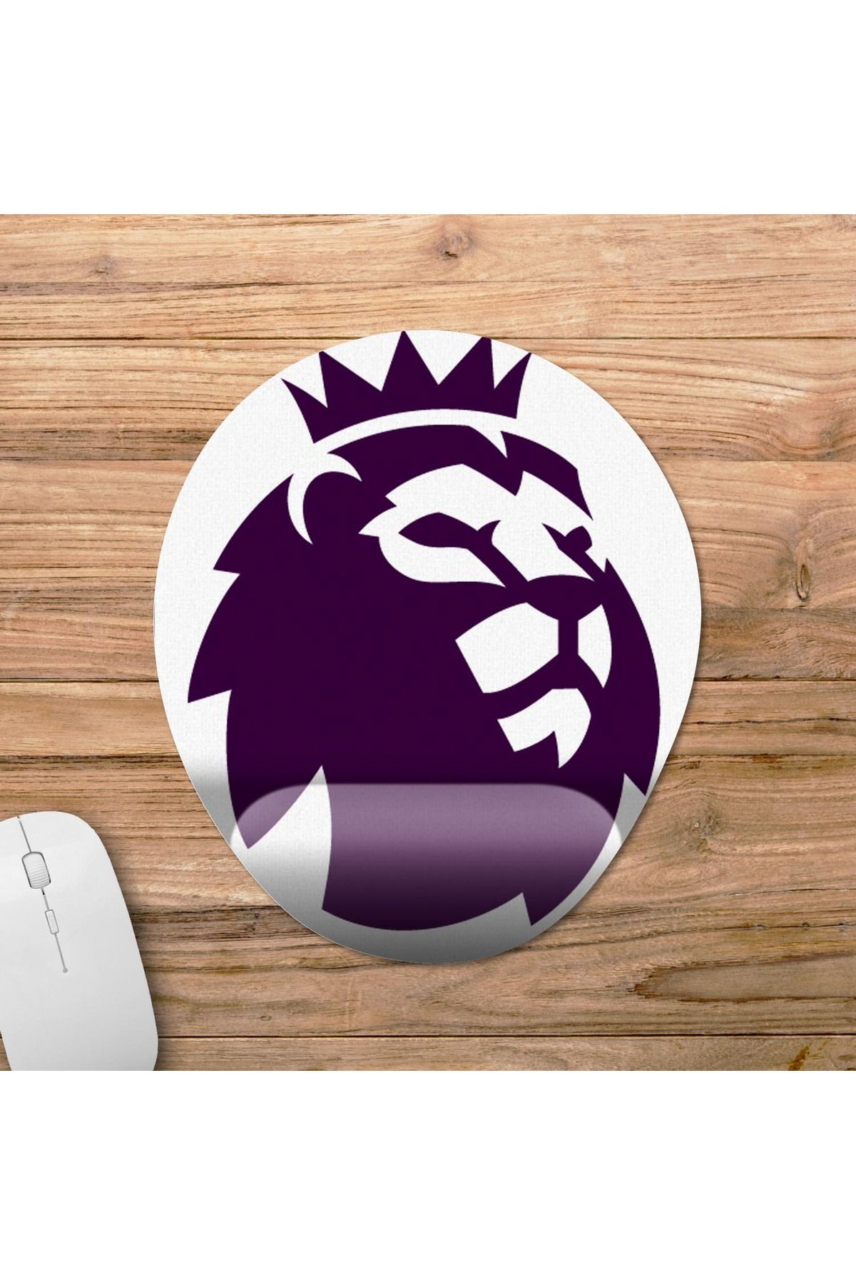 Pixxa Premier League - İngiltere Futbol Ligi Bilek Destekli Mousepad Model - 2 Oval