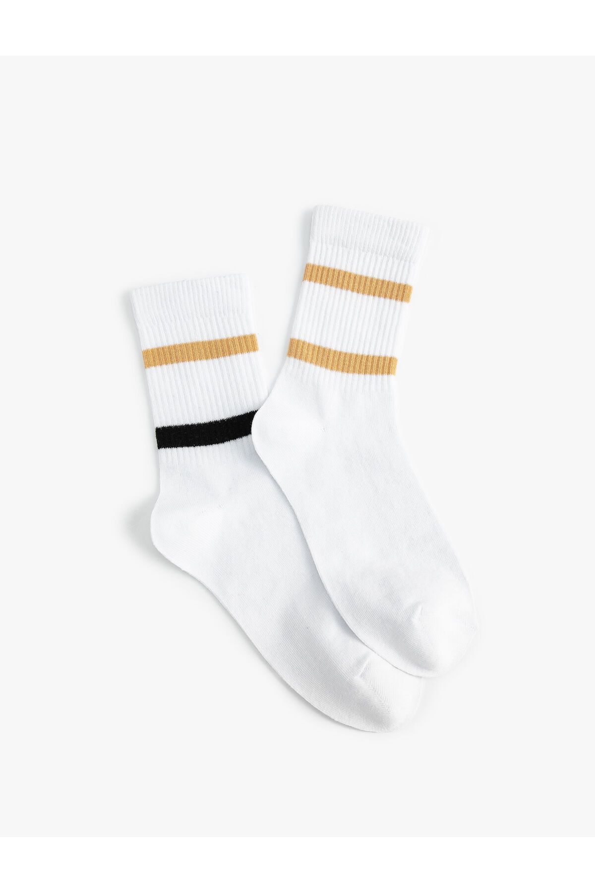 Koton 2'li Soket Çorap Seti Şerit Detaylı