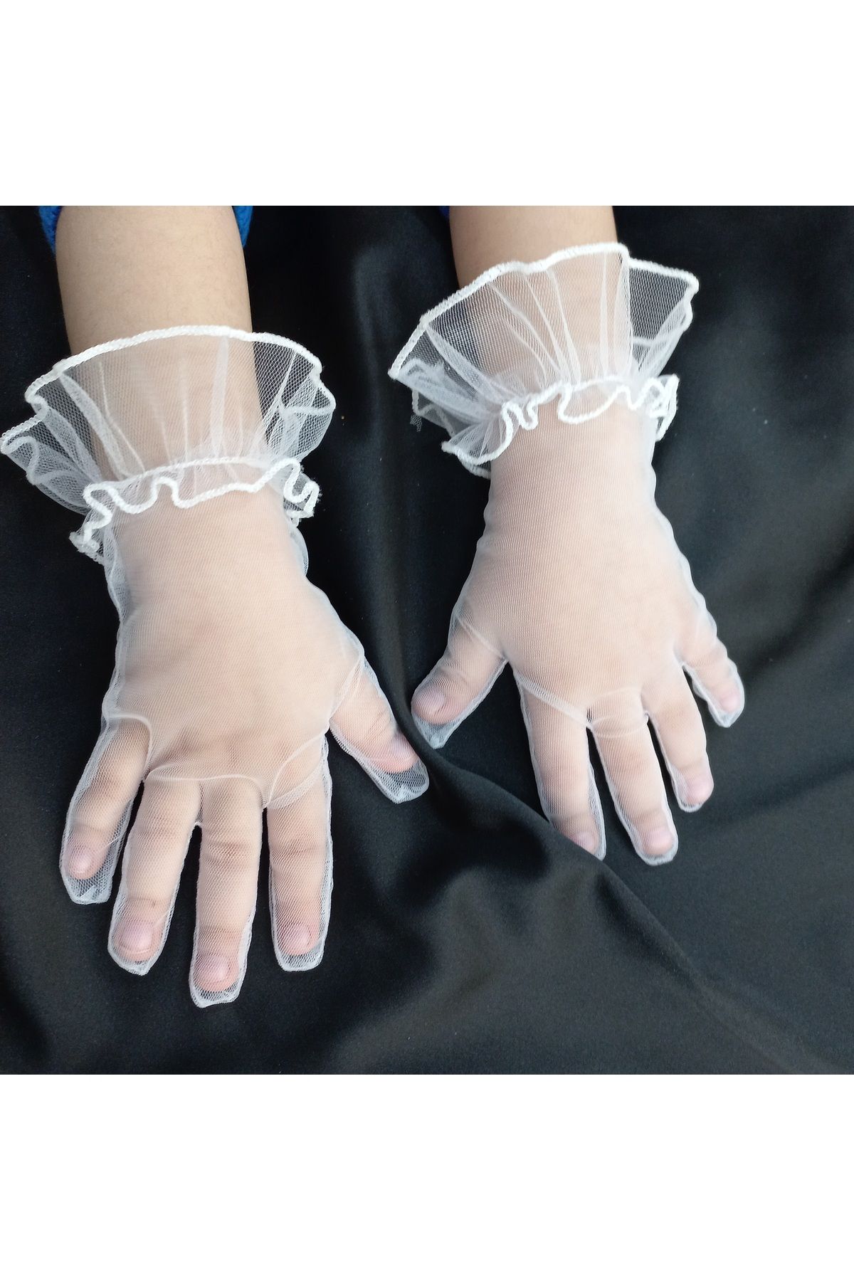 es moda shop Baby bella kız çocuk eldiven beyaz