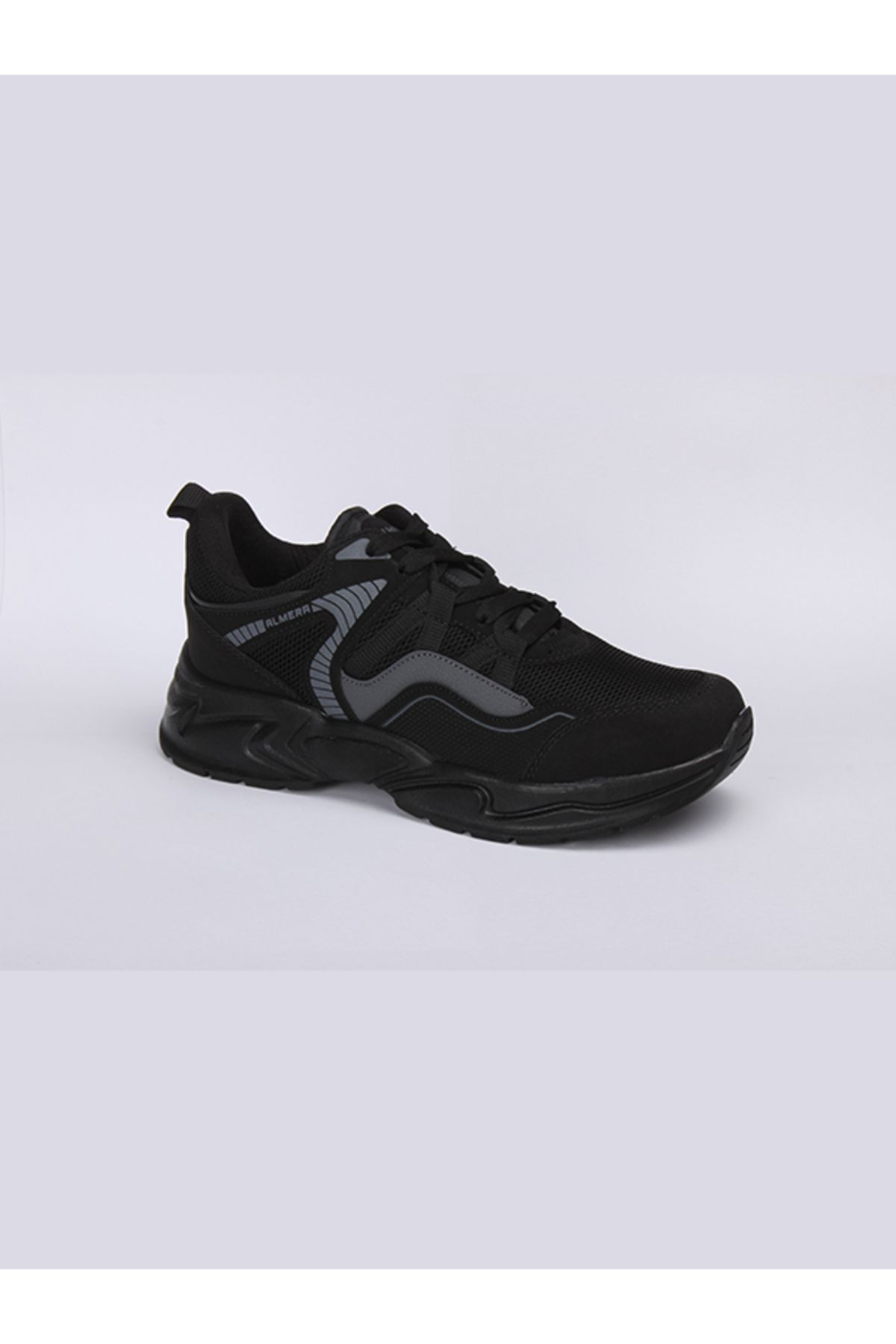 Almera Kadın Siyah Spor Günlük Ayakkabı Yürüyüş Ayakkabısı Sneaker