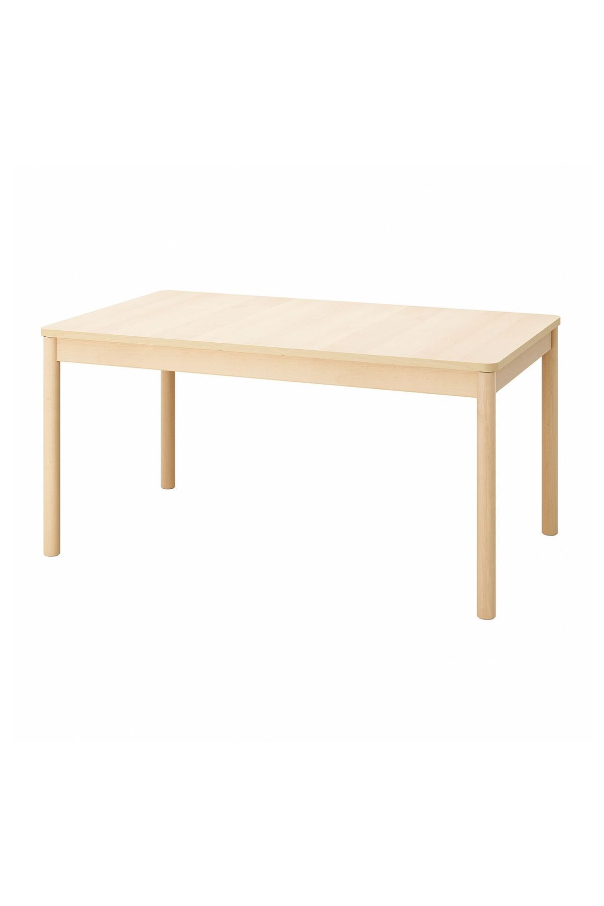 IKEA açılır yemek masası, huş, 4-8 kişilik, açılabilir, 155/210x90x75 cm