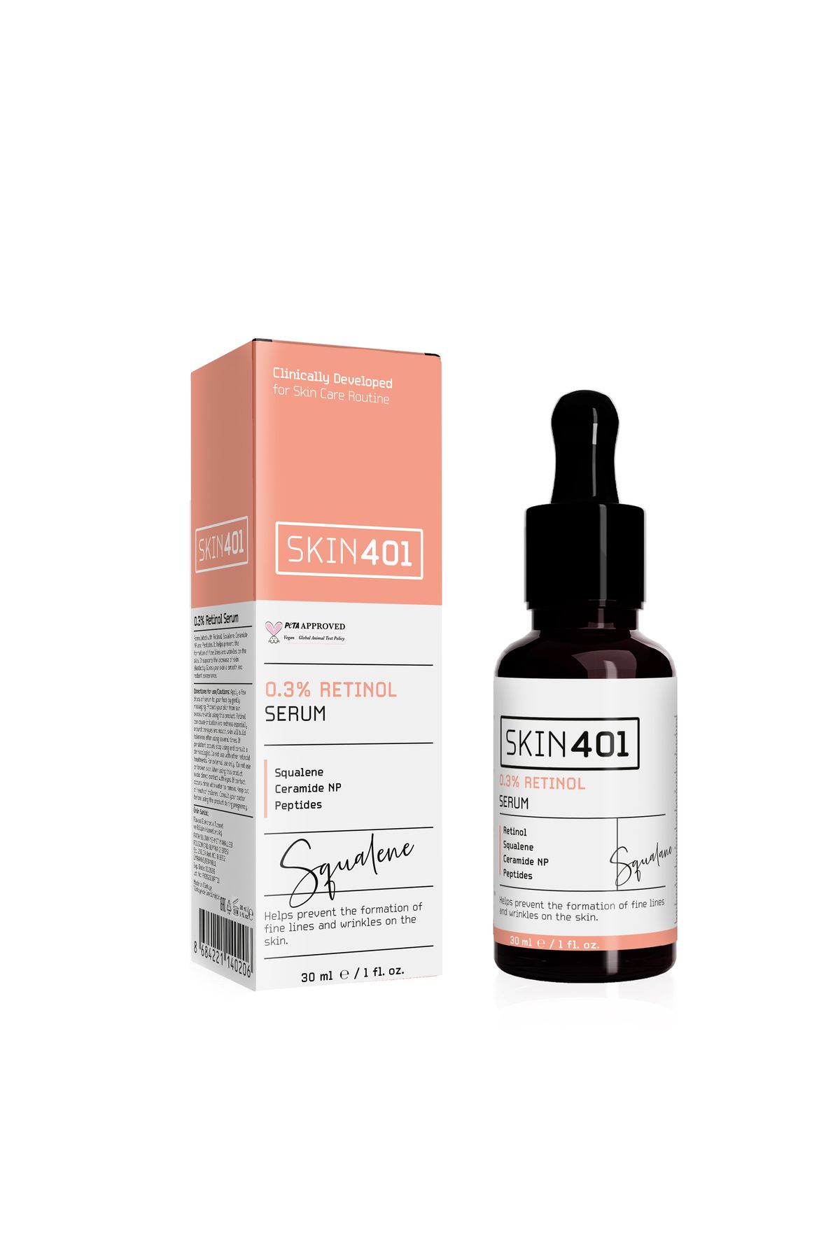 Skin401 0.3% Retinol Pürüzsüzleştirici Ve Yenileyici Serum 30ml