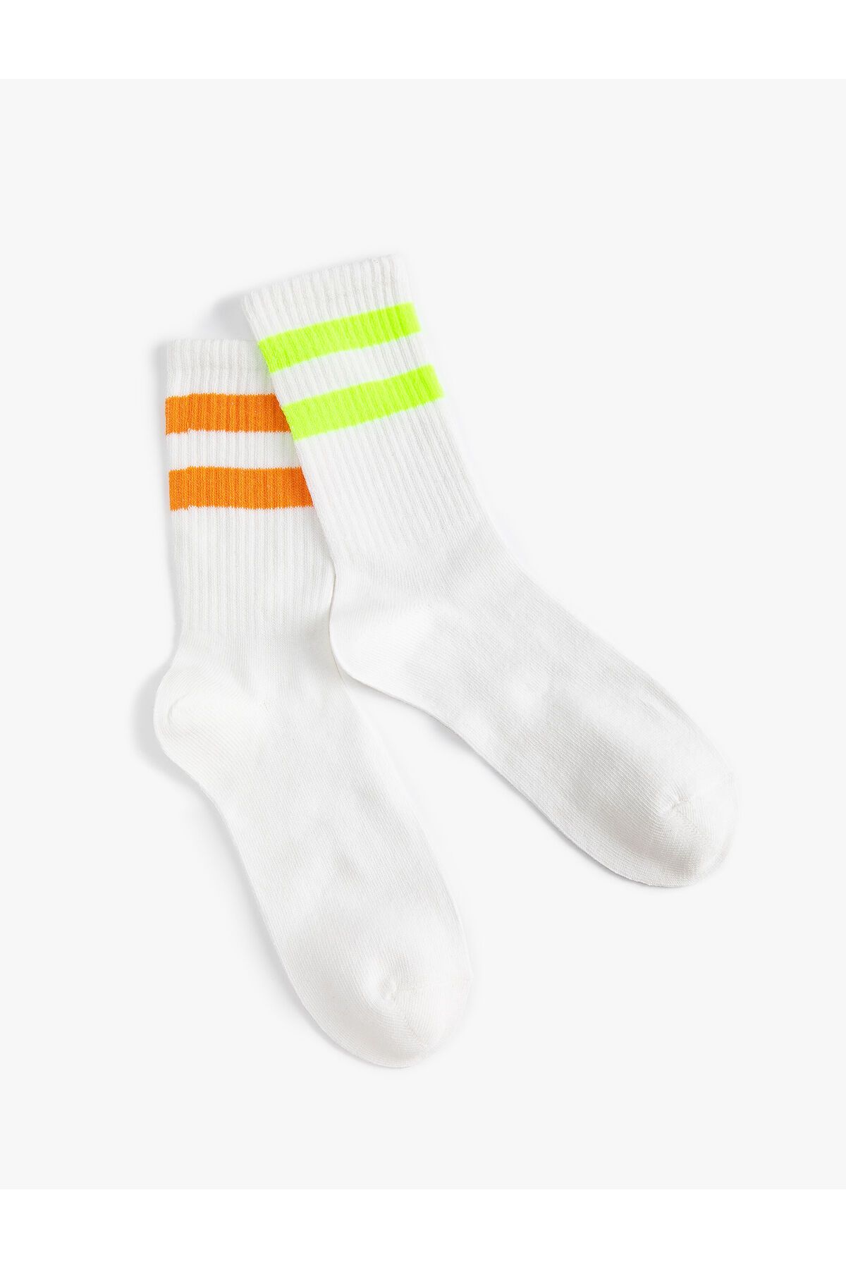 Koton 2'li Tenis Çorap Seti Şerit Desenli