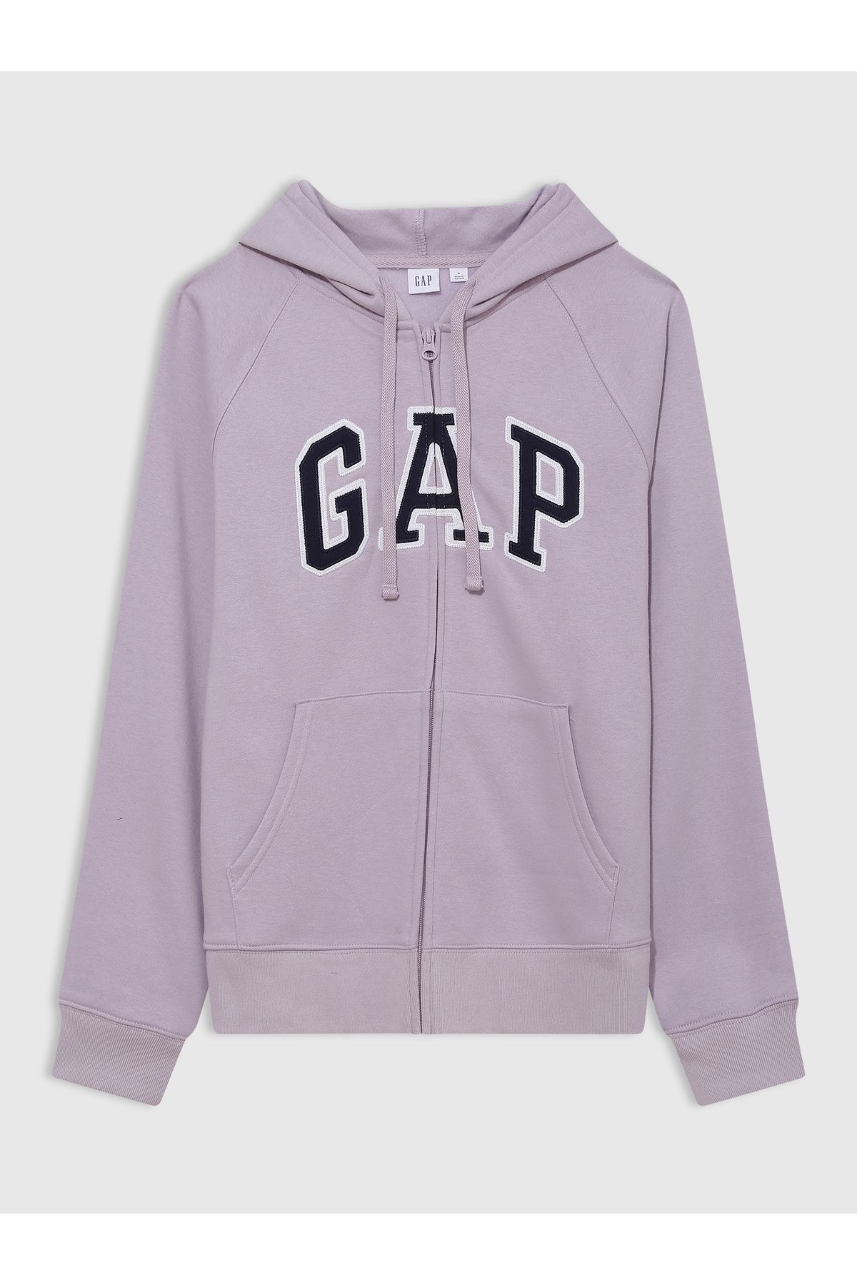 GAP Kadın Lila Gap Logo Fleece Fermuarlı Sweatshirt