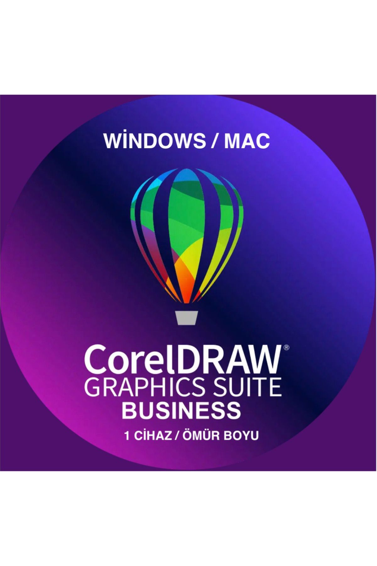 COREL Draw Graphics Suite Business 1 Cihaz Ömür Boyu ( +1 Yıllık Yükseltme Koruma ) / Windows-Mac
