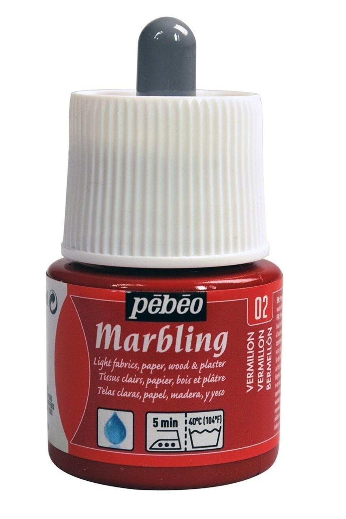 Pebeo Marbling Ebru Boyası 45ml 02 Vermillion
