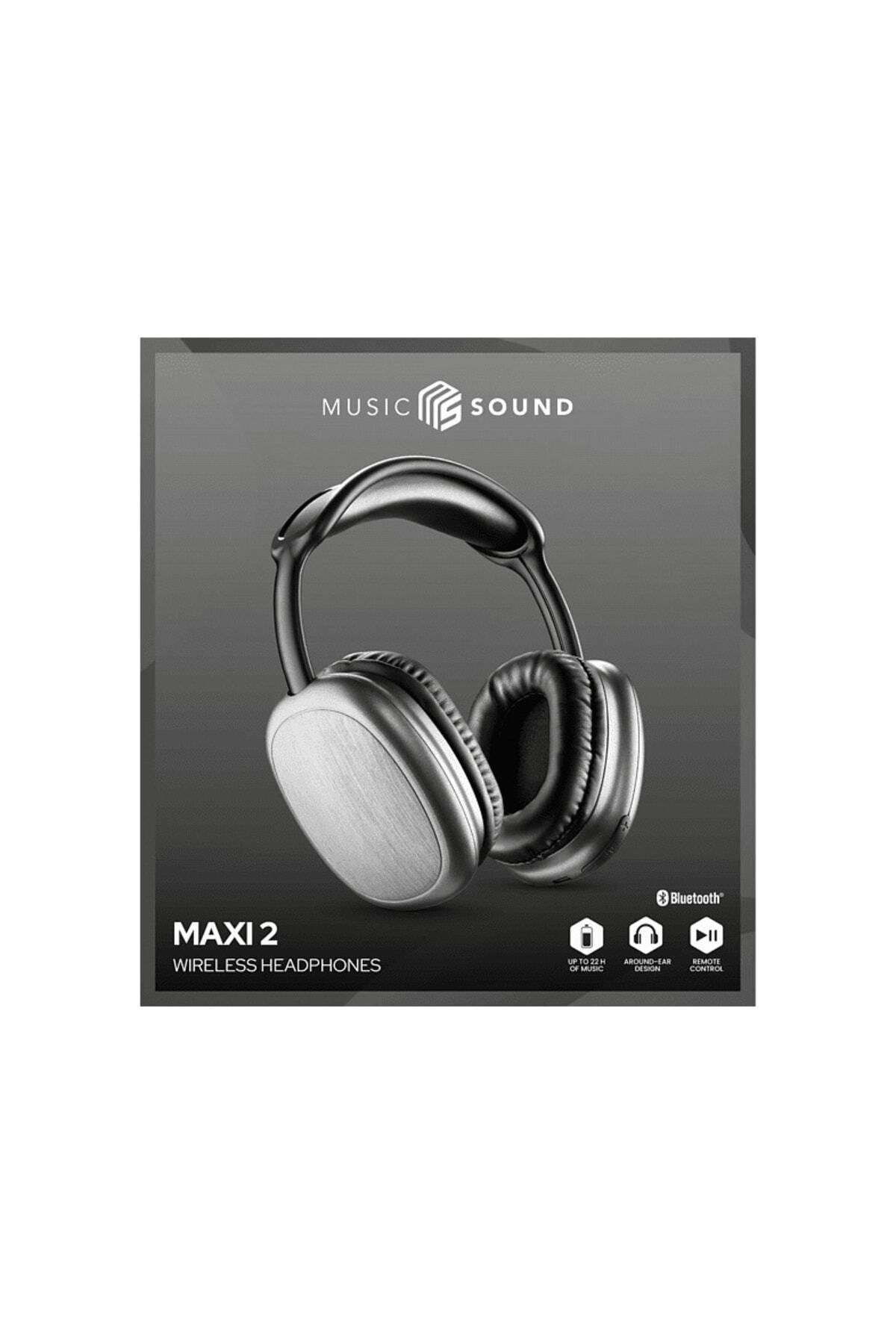 Cellular Line Music Sound 2 Maxi Bluetooth Kulak Üstü Kulaklık Siyah